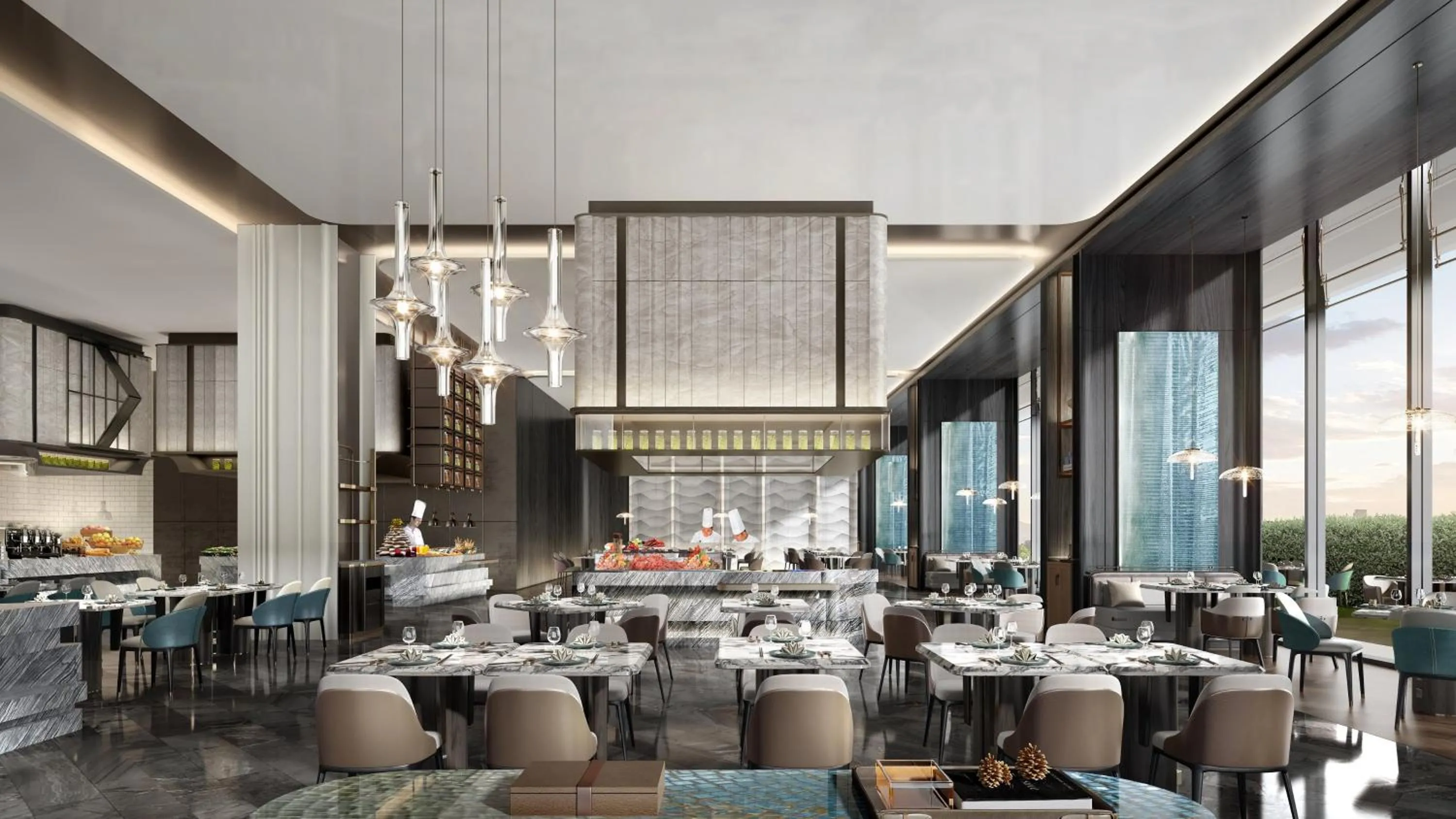 Restaurant/places to eat in Crowne Plaza Ezhou by IHG