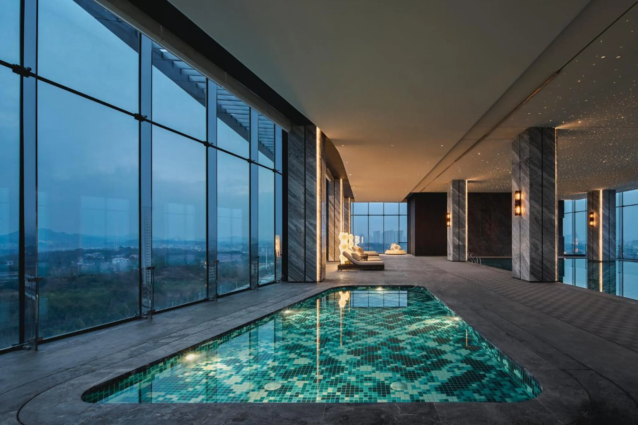 Swimming pool in Crowne Plaza Ezhou by IHG