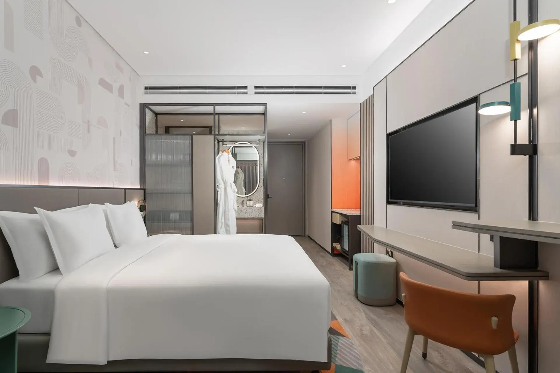 Bedroom, Bed in EVEN Hotel Zhongshan City Center by IHG Bedroom, Bed in EVEN Hotel Zhongshan City Center by IHG