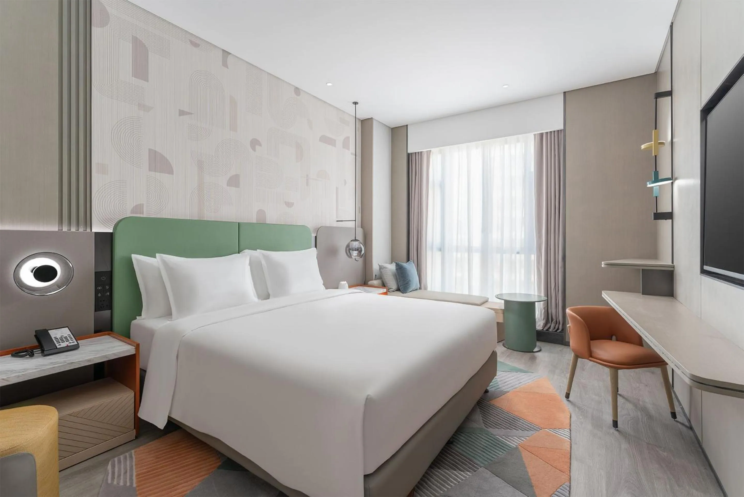 Bedroom, Bed in EVEN Hotel Zhongshan City Center by IHG