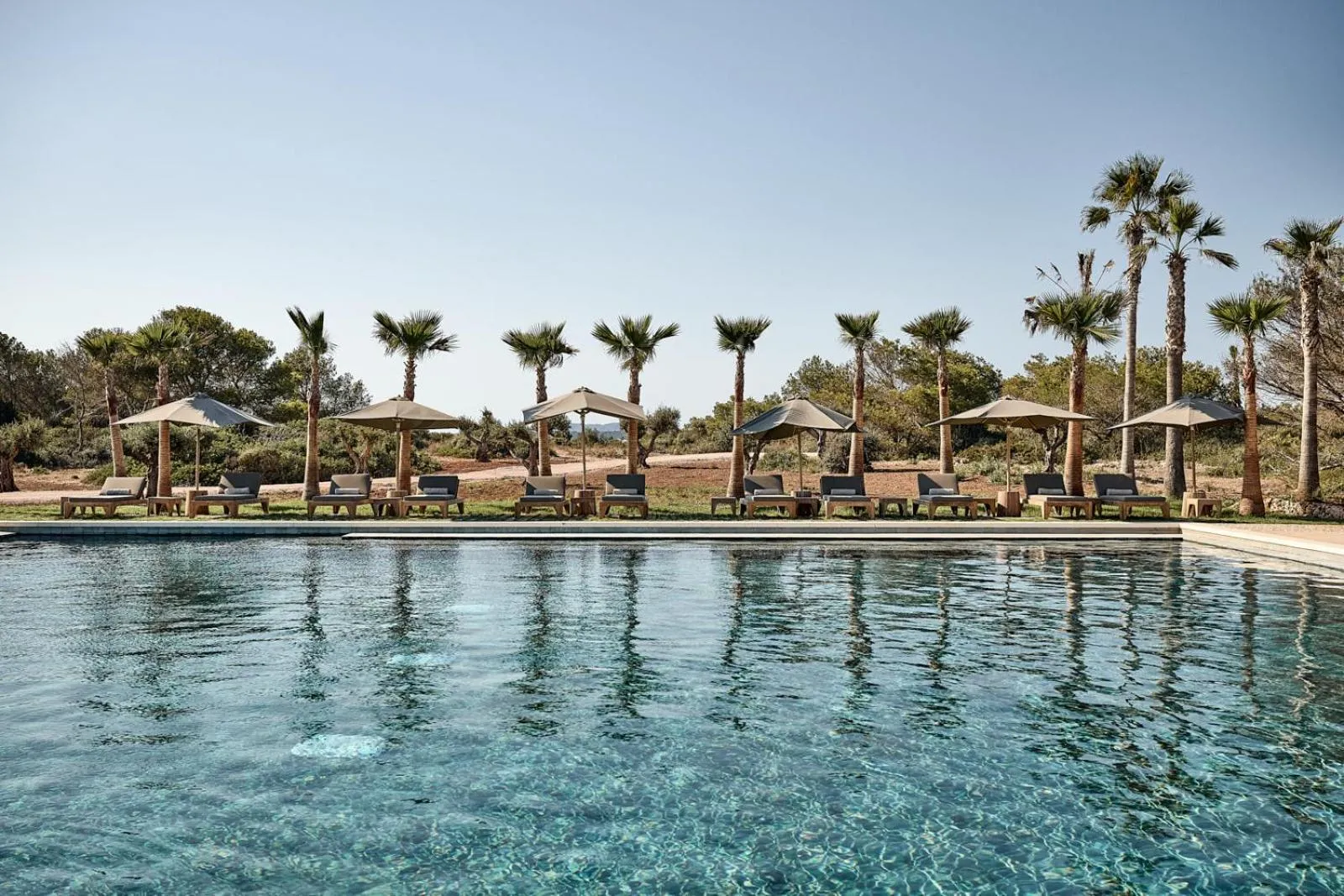 Swimming pool in CAP Menorca Relais & Chateaux