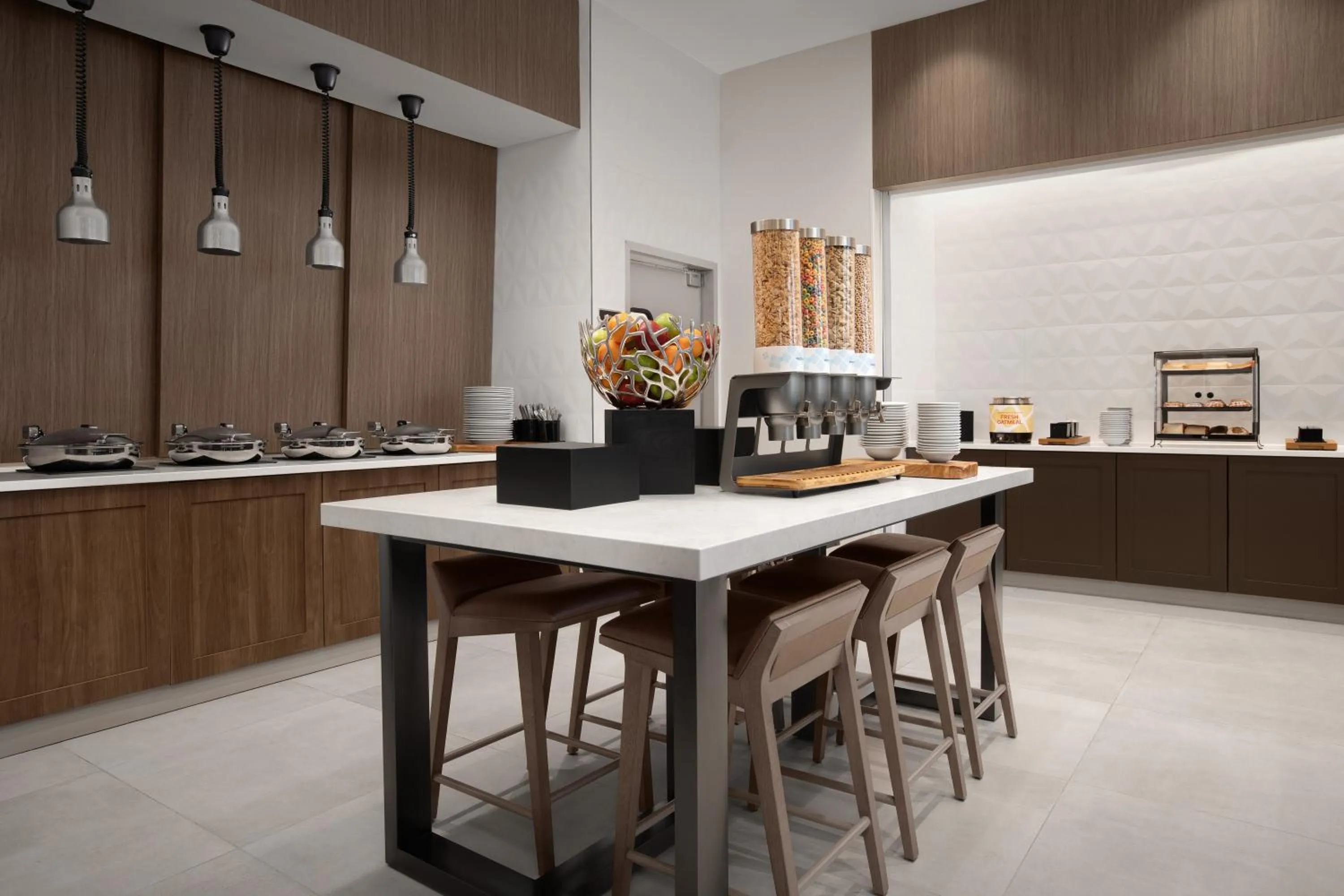 Buffet breakfast in Hilton Garden Inn Denver Airport Tower Road