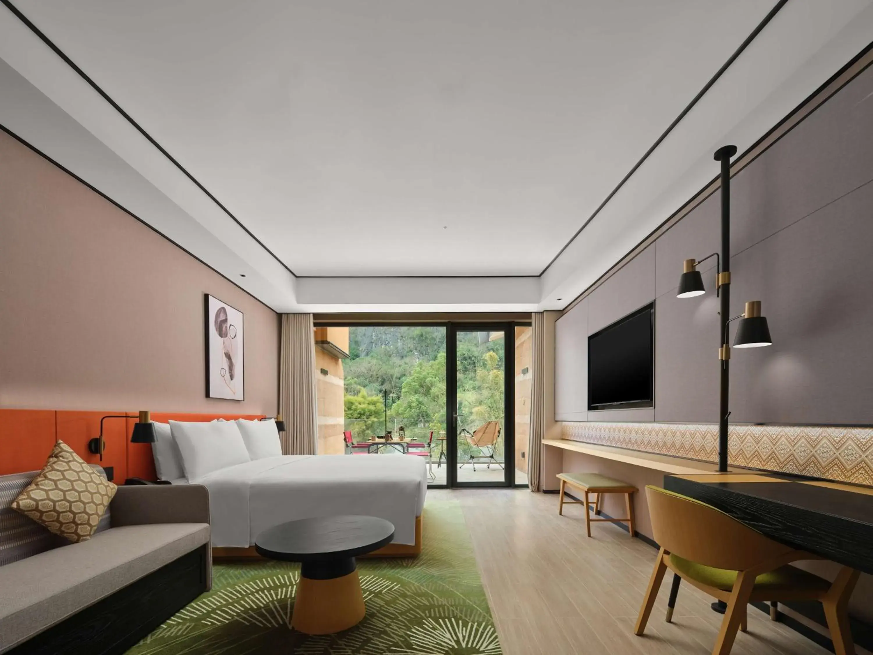 Bed in Hilton Garden Inn Guilin Yangshuo Bed in Hilton Garden Inn Guilin Yangshuo