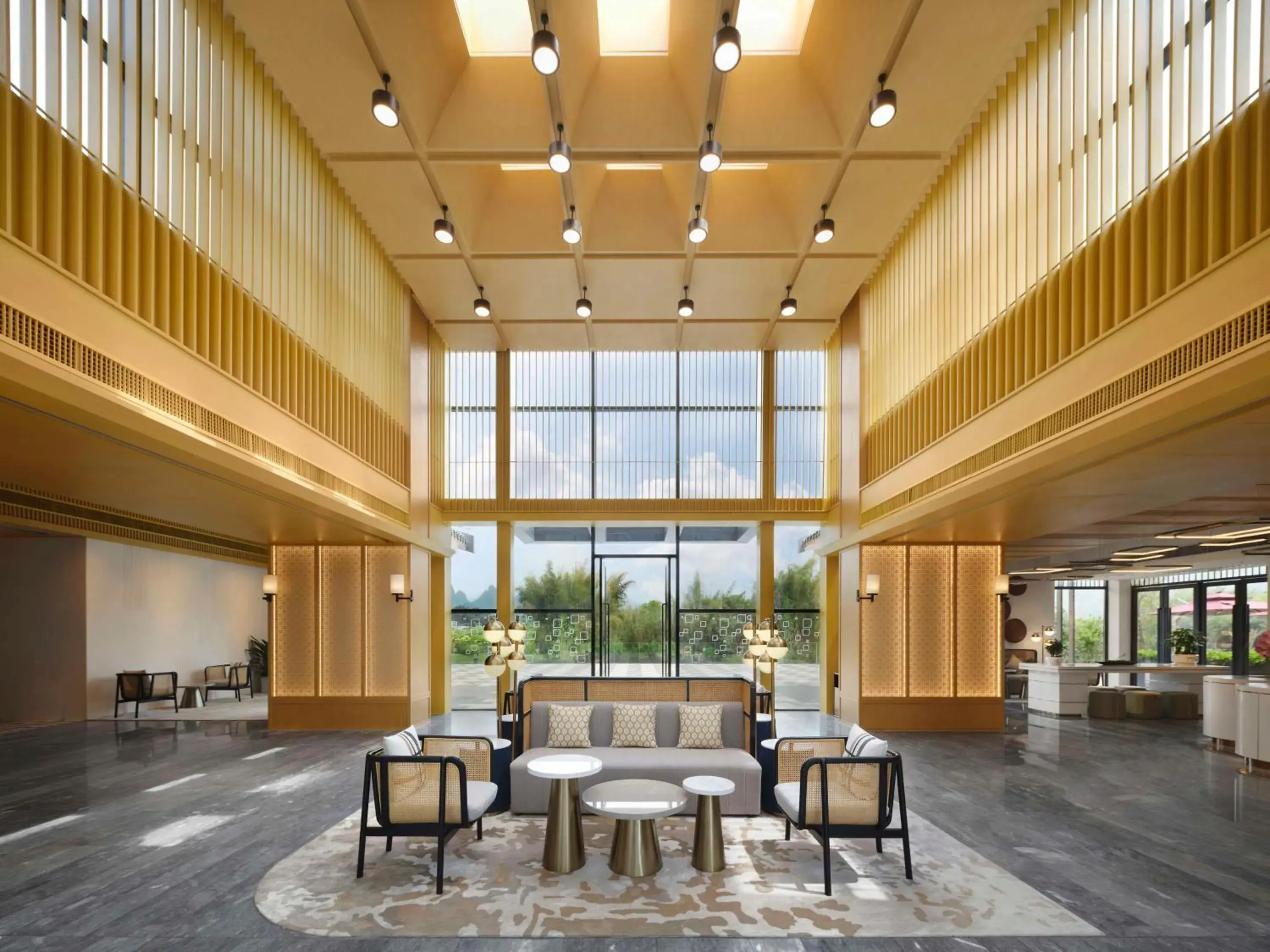 Lobby or reception in Hilton Garden Inn Guilin Yangshuo Lobby or reception in Hilton Garden Inn Guilin Yangshuo