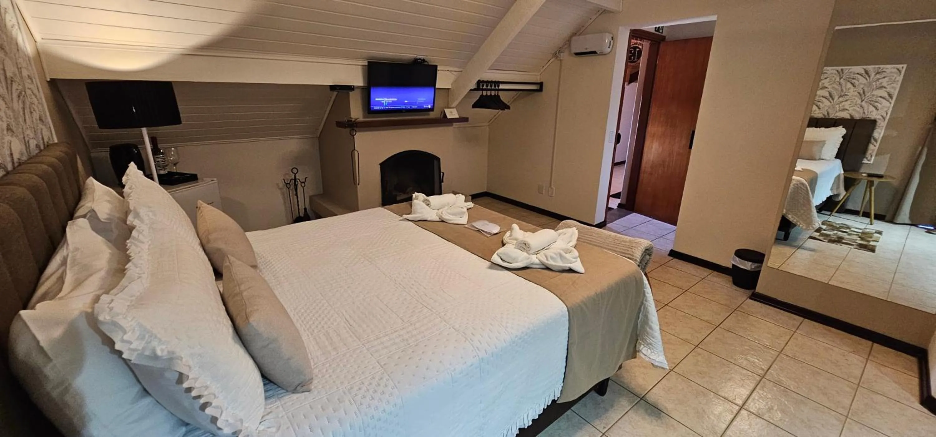 Bed in Pousada Flor de Lua Monte Verde