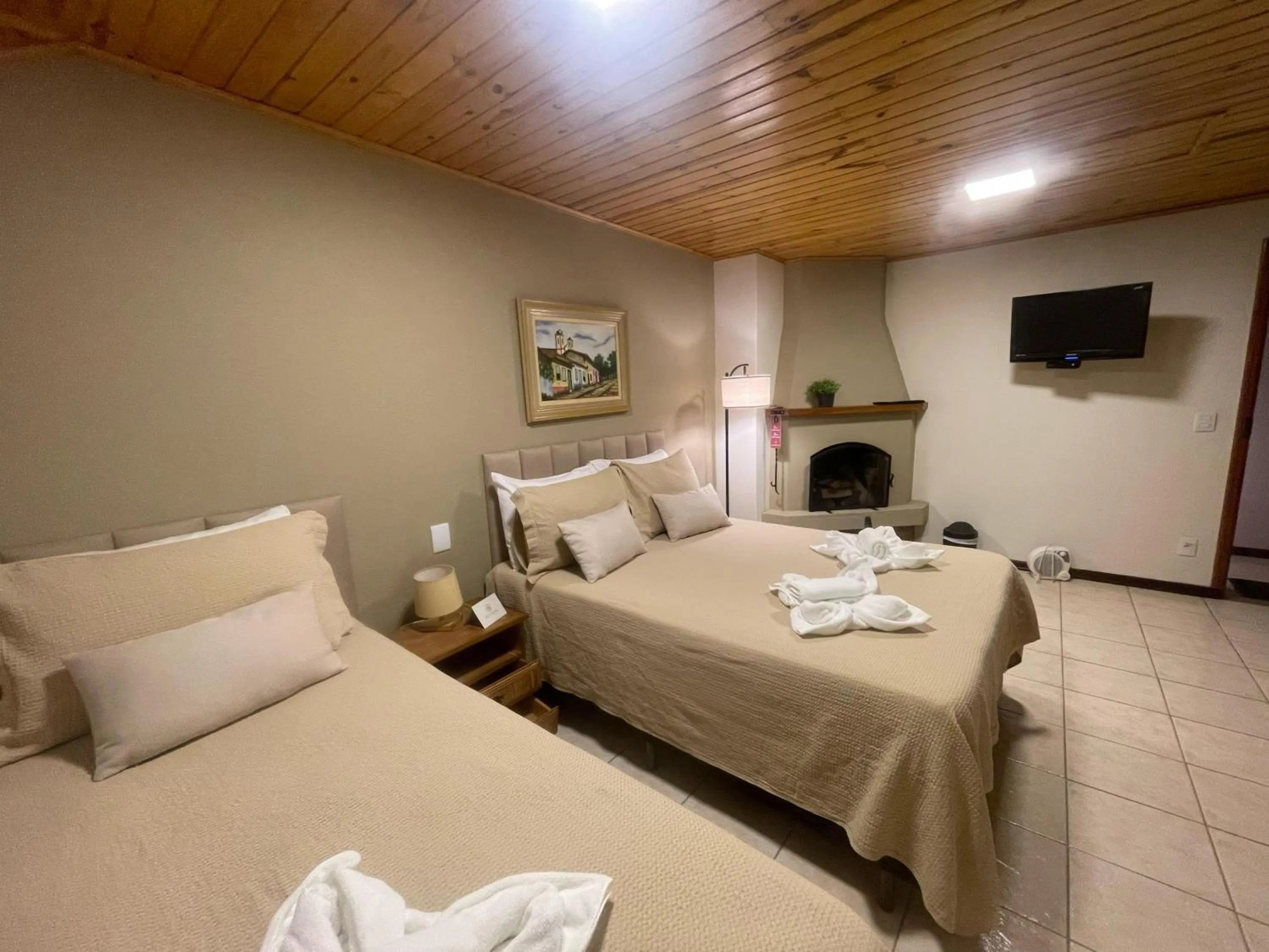 Bed in Pousada Flor de Lua Monte Verde