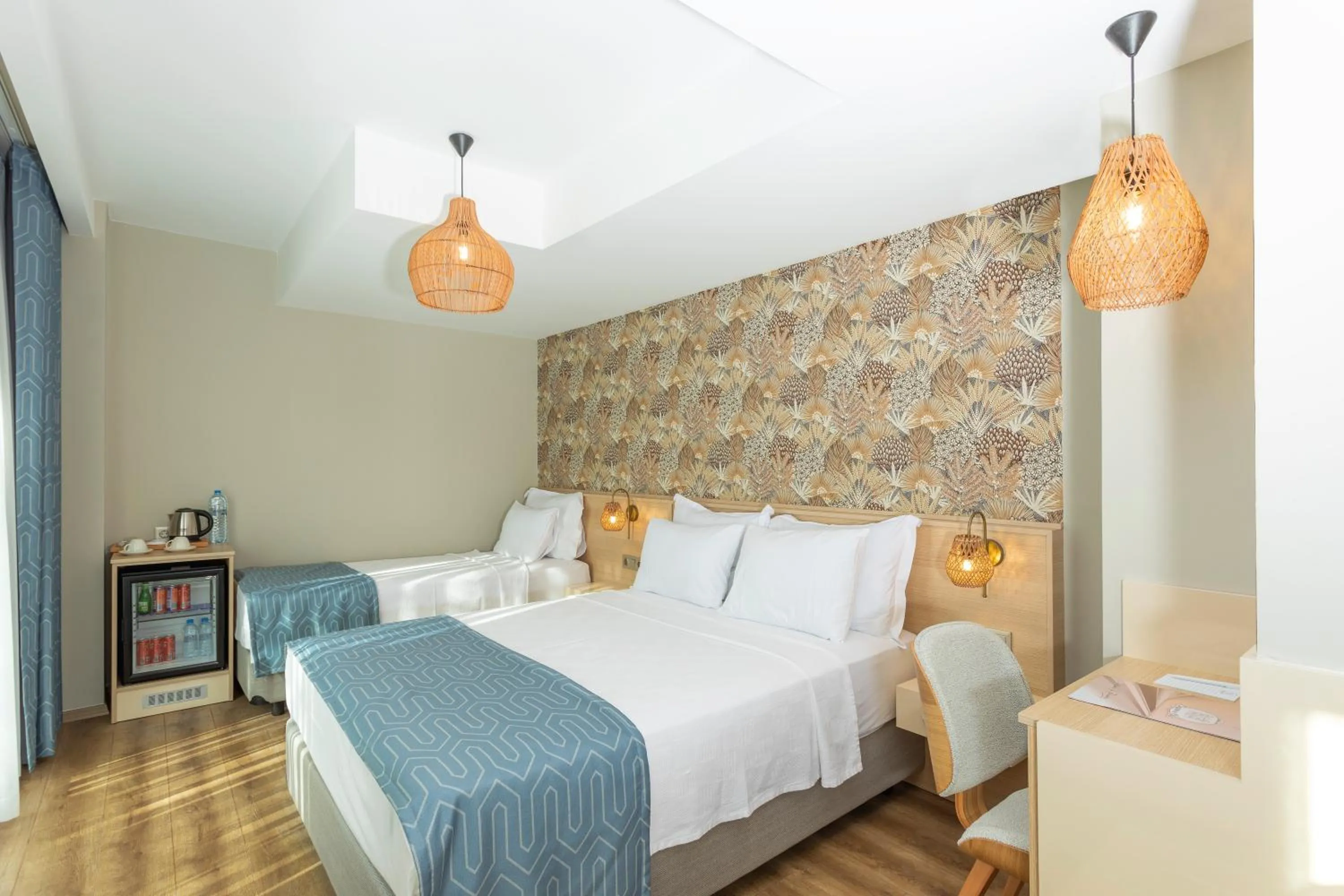 Bed in Güllük Uno Elegance Otel