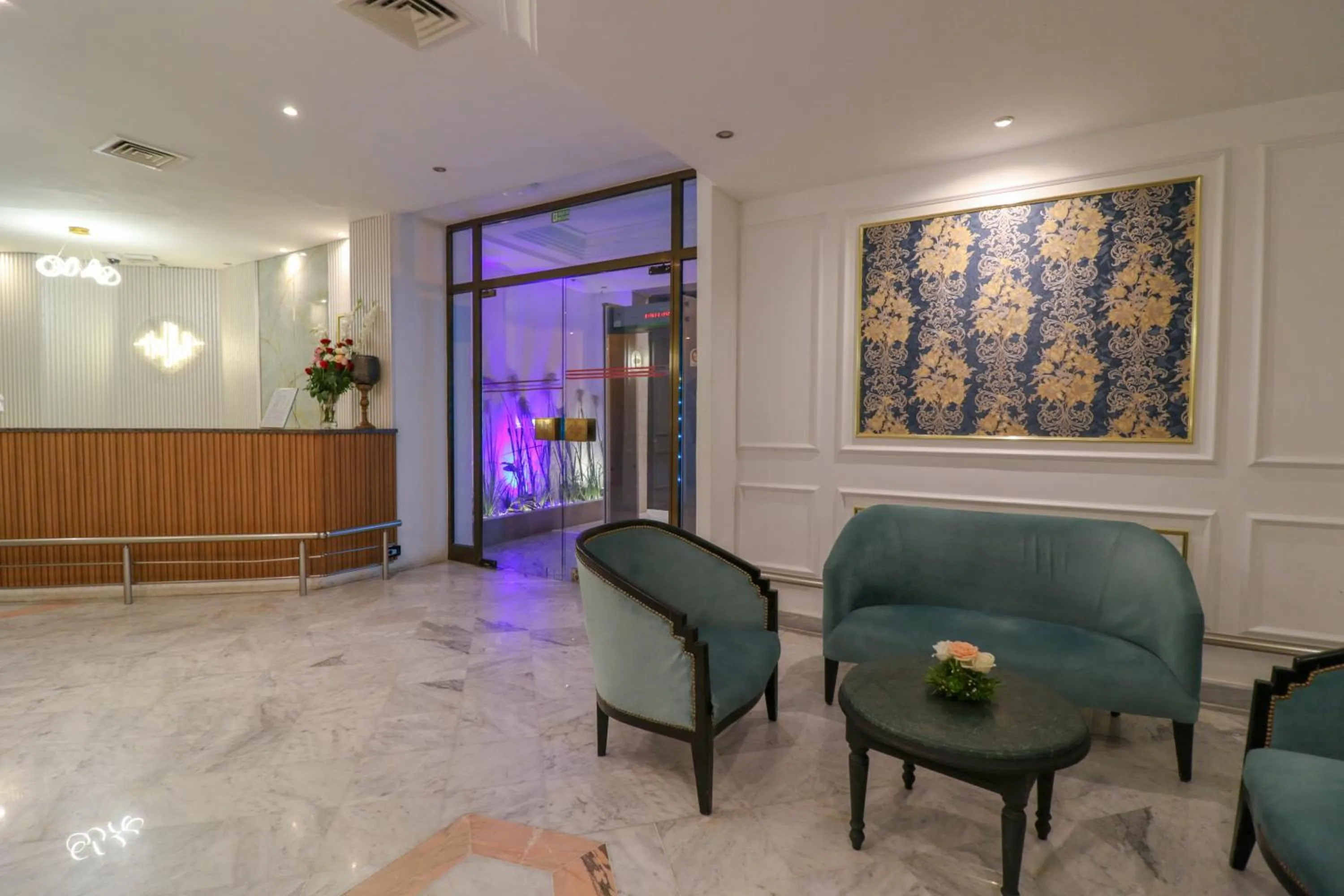 Seating area in El Oumara Hotel