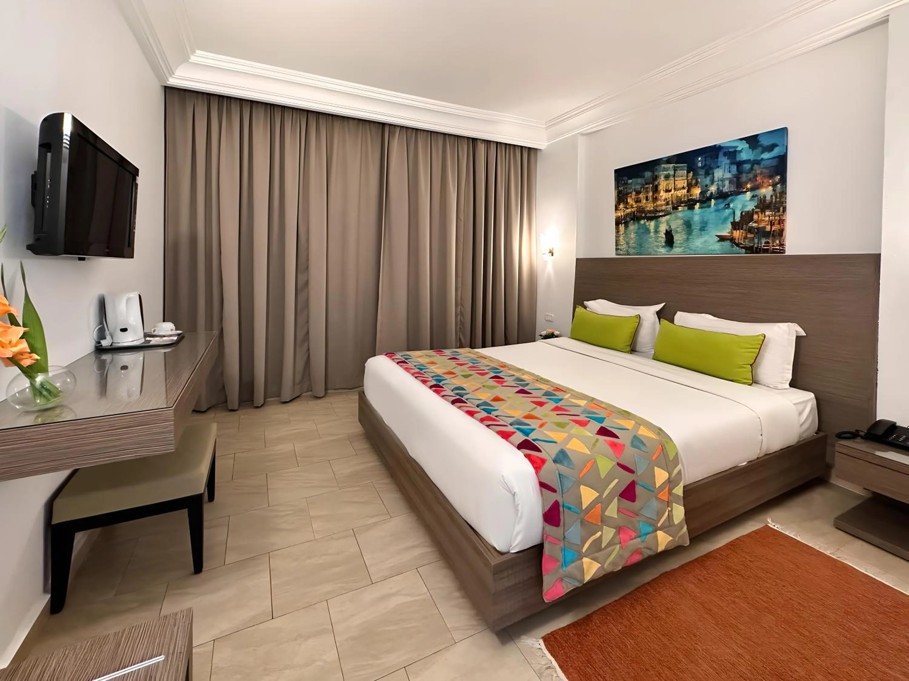 Bed in El Oumara Hotel