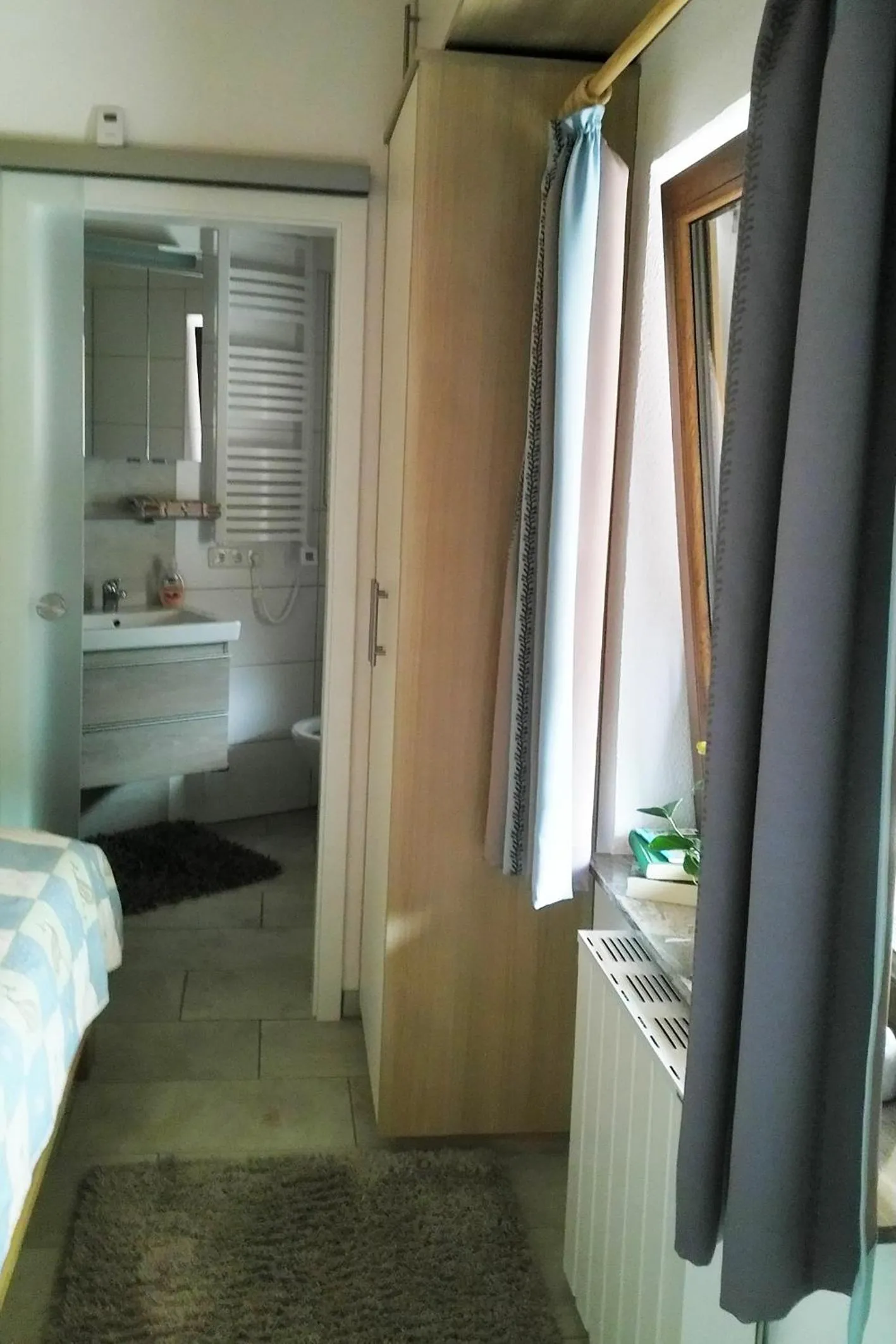 Bathroom, Bed in Ferienhaus Manoury am Klosterbrunnen