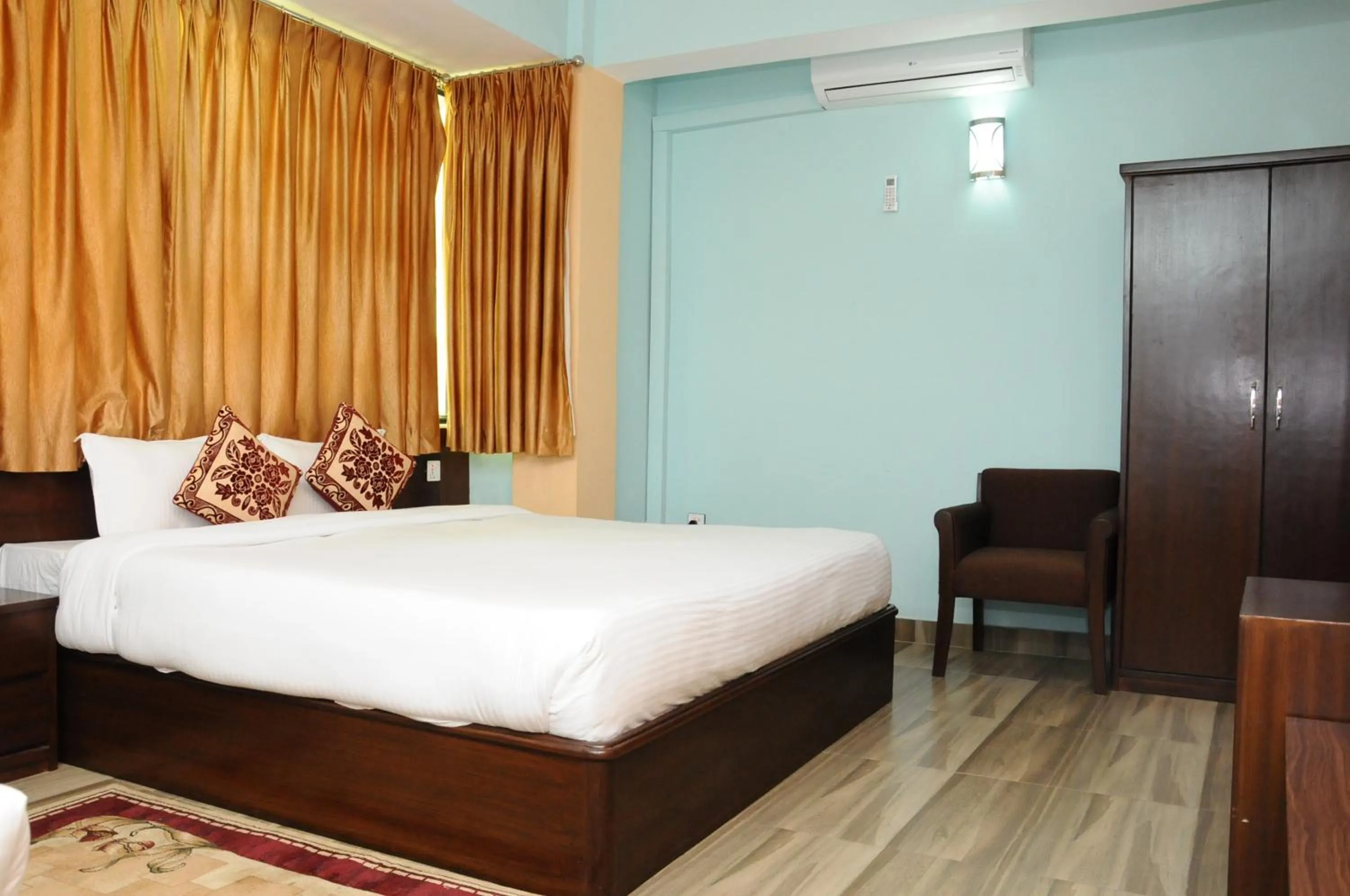 Bed in Rameshworam Hotel