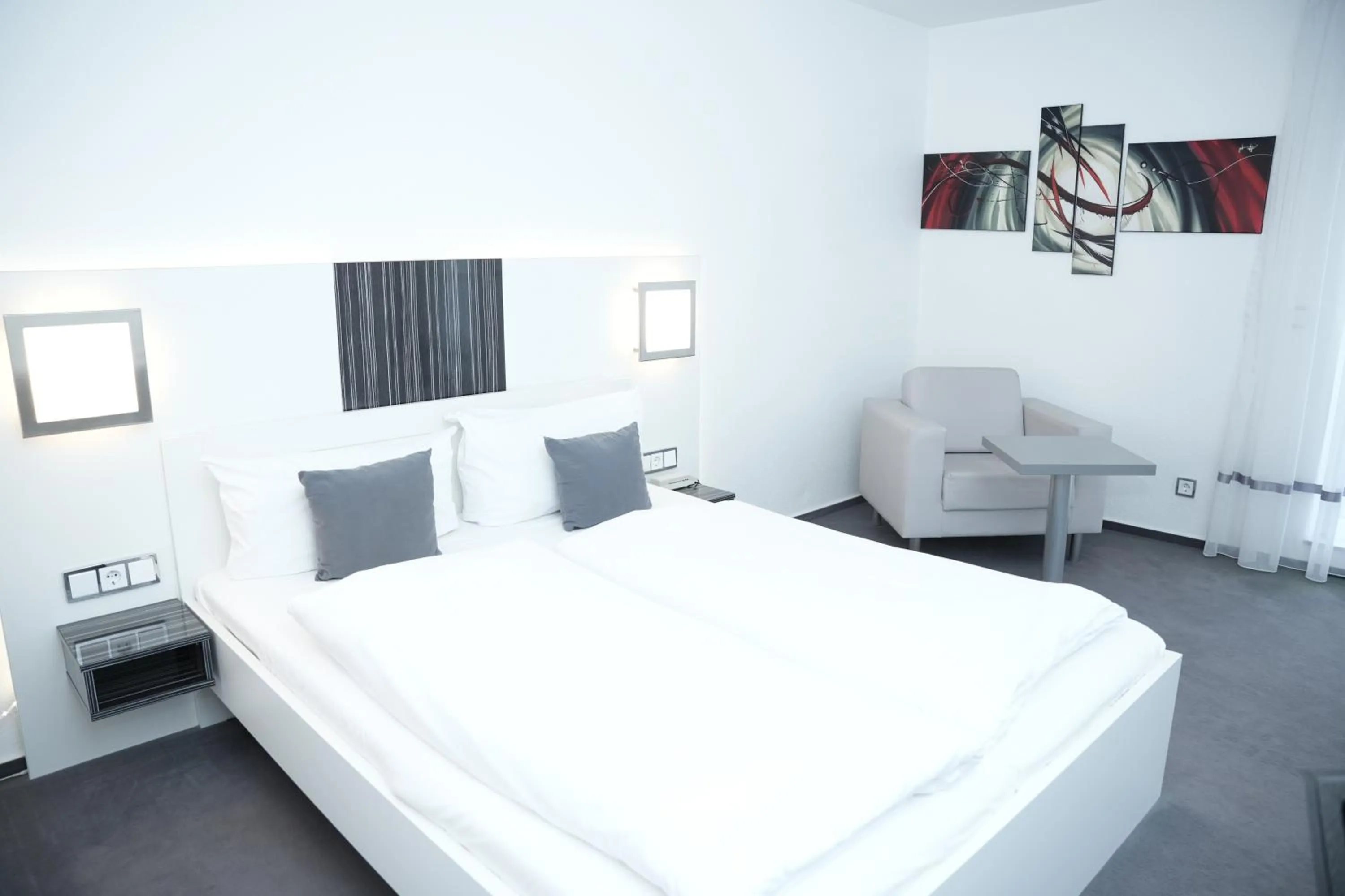 Bed in Weber Hotel Mannheim