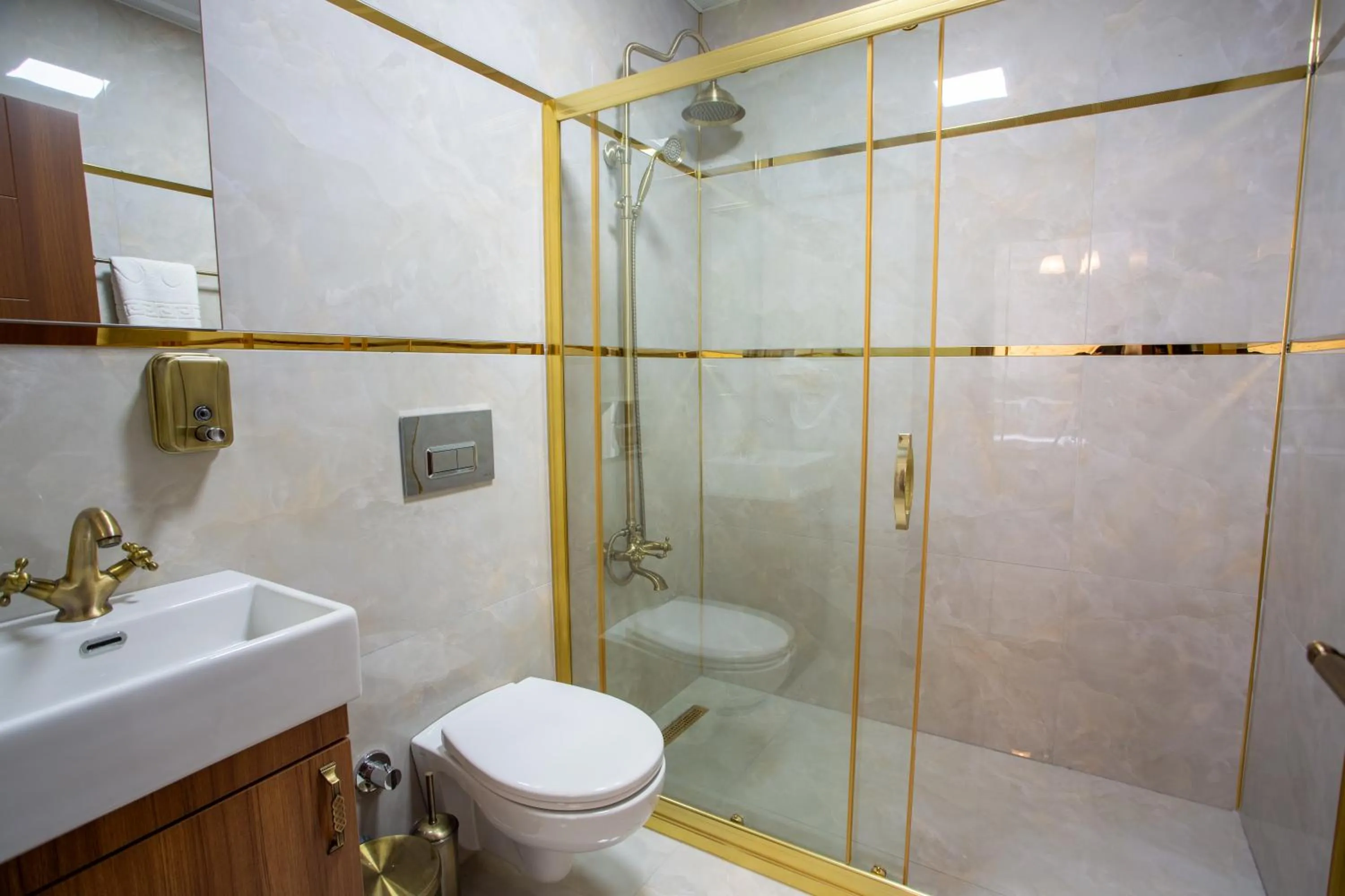 Shower in Sayina Hotel
