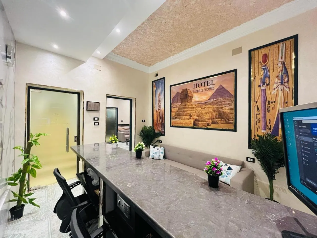 Lobby or reception in Capital Of Pyramids Hotel