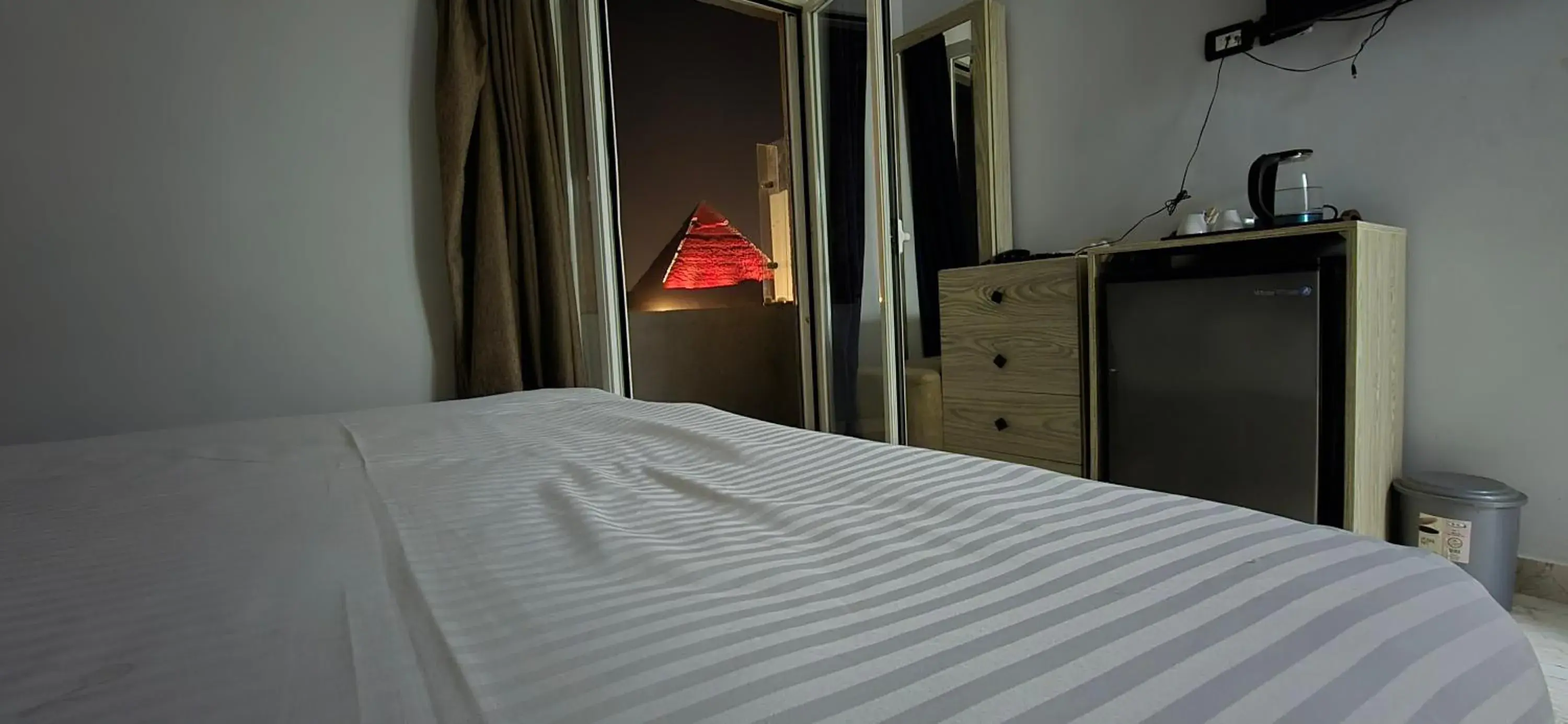 View (from property/room), Bed in Capital Of Pyramids Hotel View (from property/room), Bed in Capital Of Pyramids Hotel