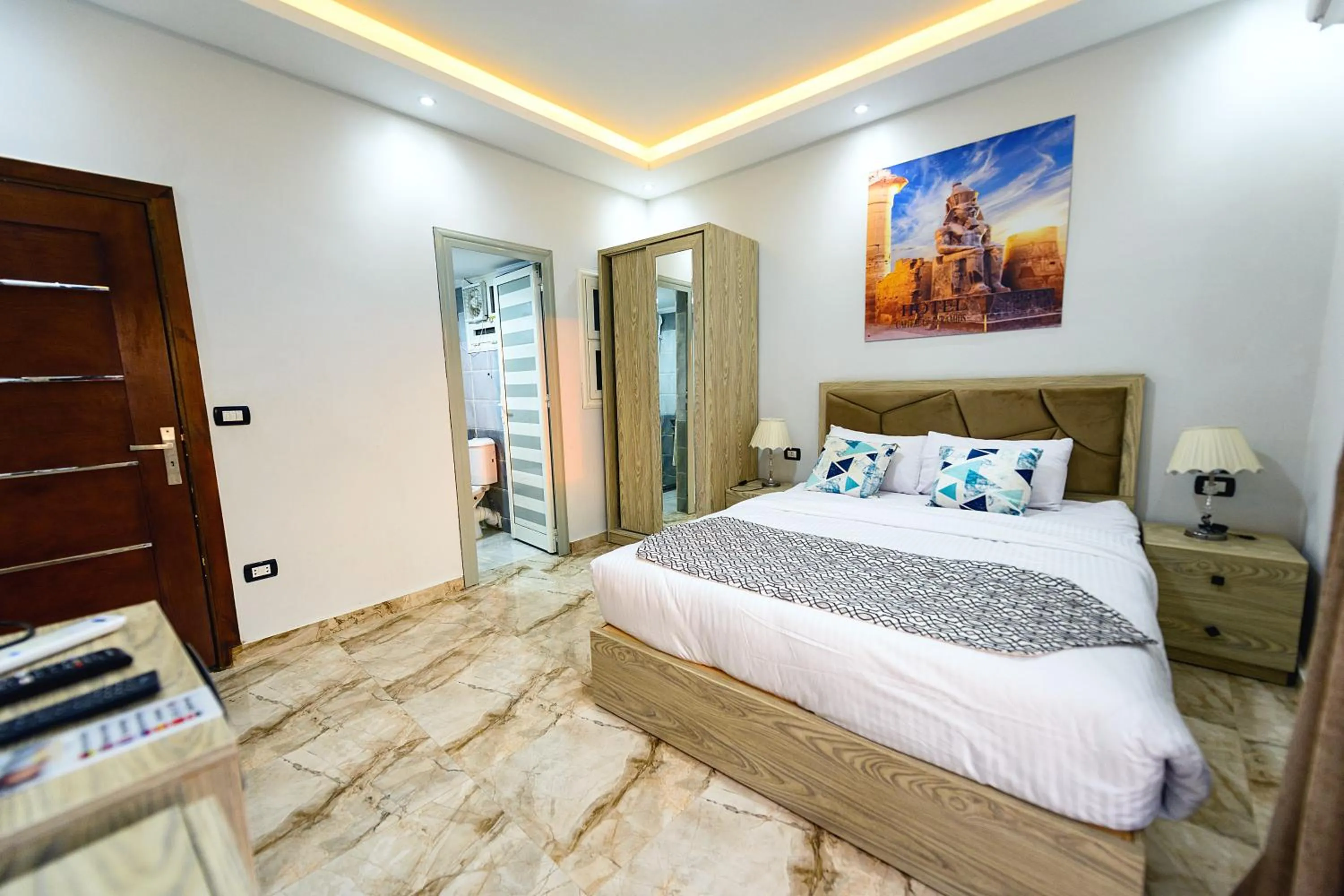 Bed in Capital Of Pyramids Hotel