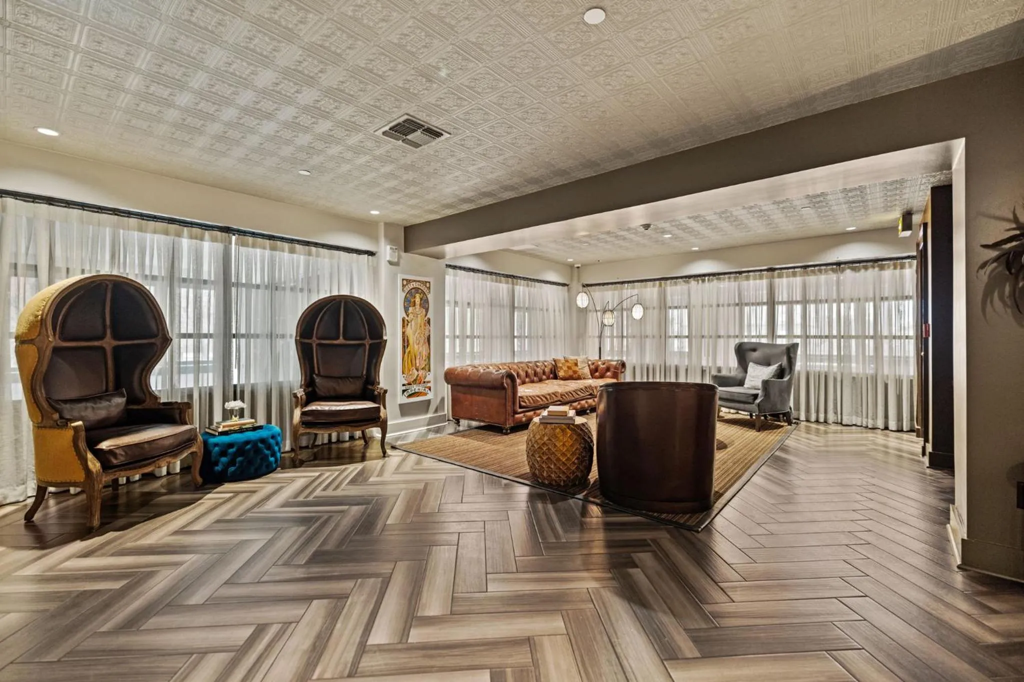 Communal lounge/ TV room in The Maverick, powered by Placemakr - River Walk