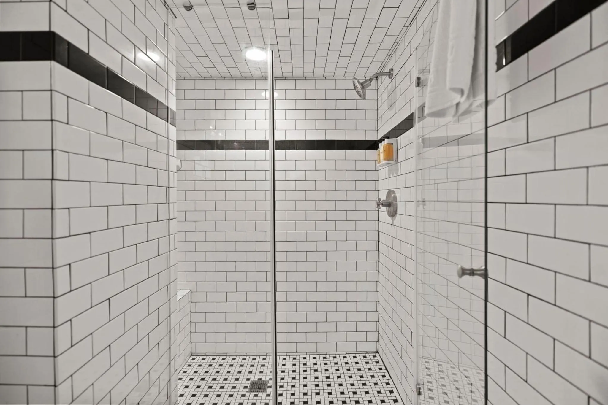 Shower in The Maverick, powered by Placemakr - River Walk