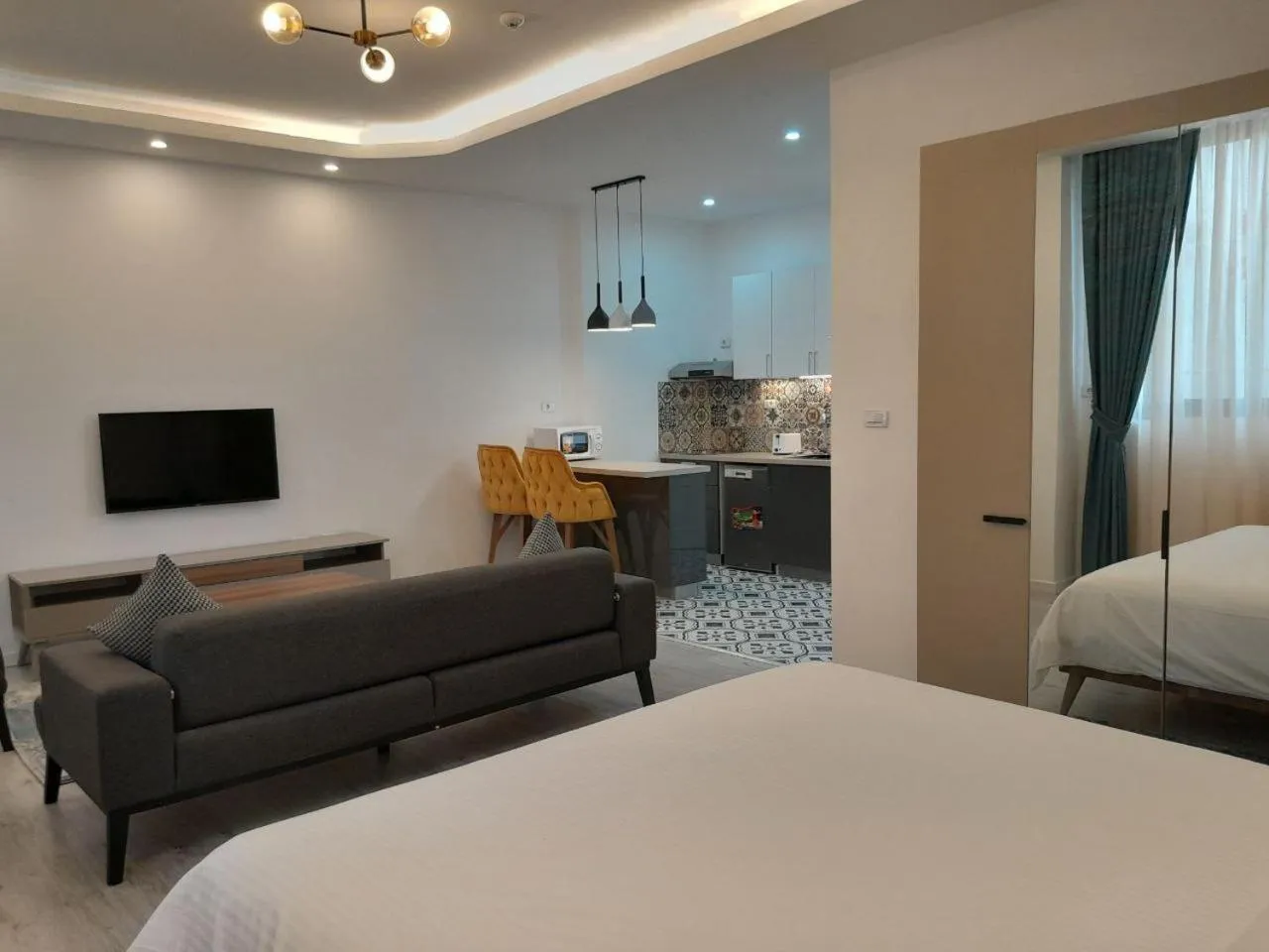 Bed in Zemilo Hotel Apartment