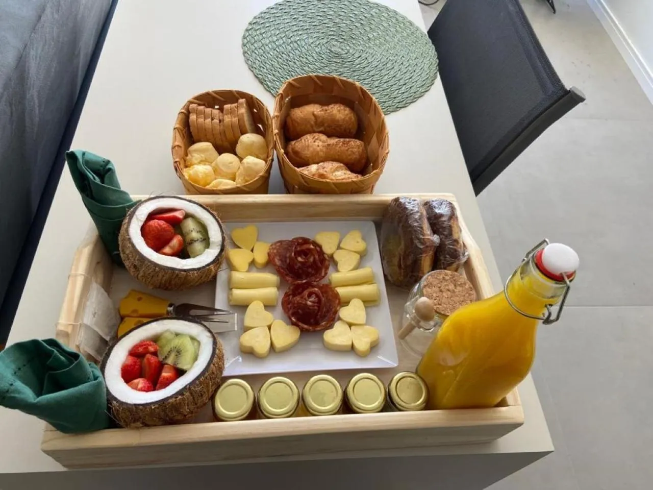 Breakfast in Villa Verde Bangalô - Garopaba - SC