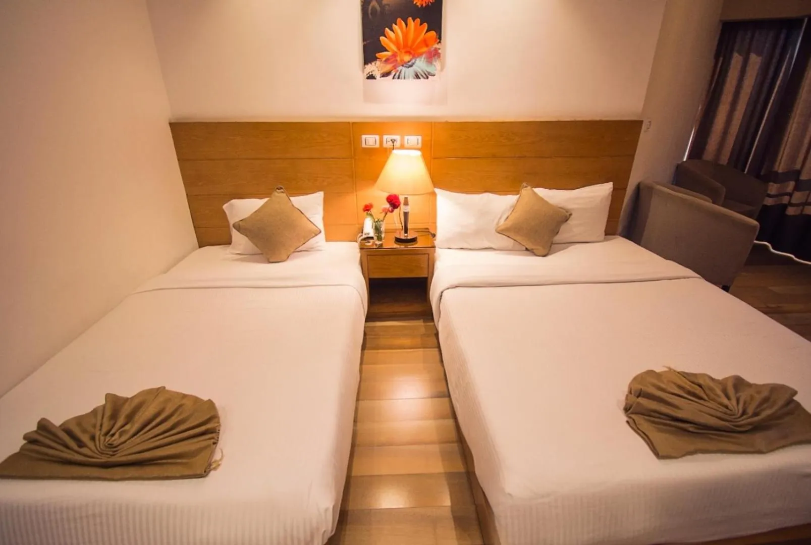 Bed in Nile Guardian Hotel