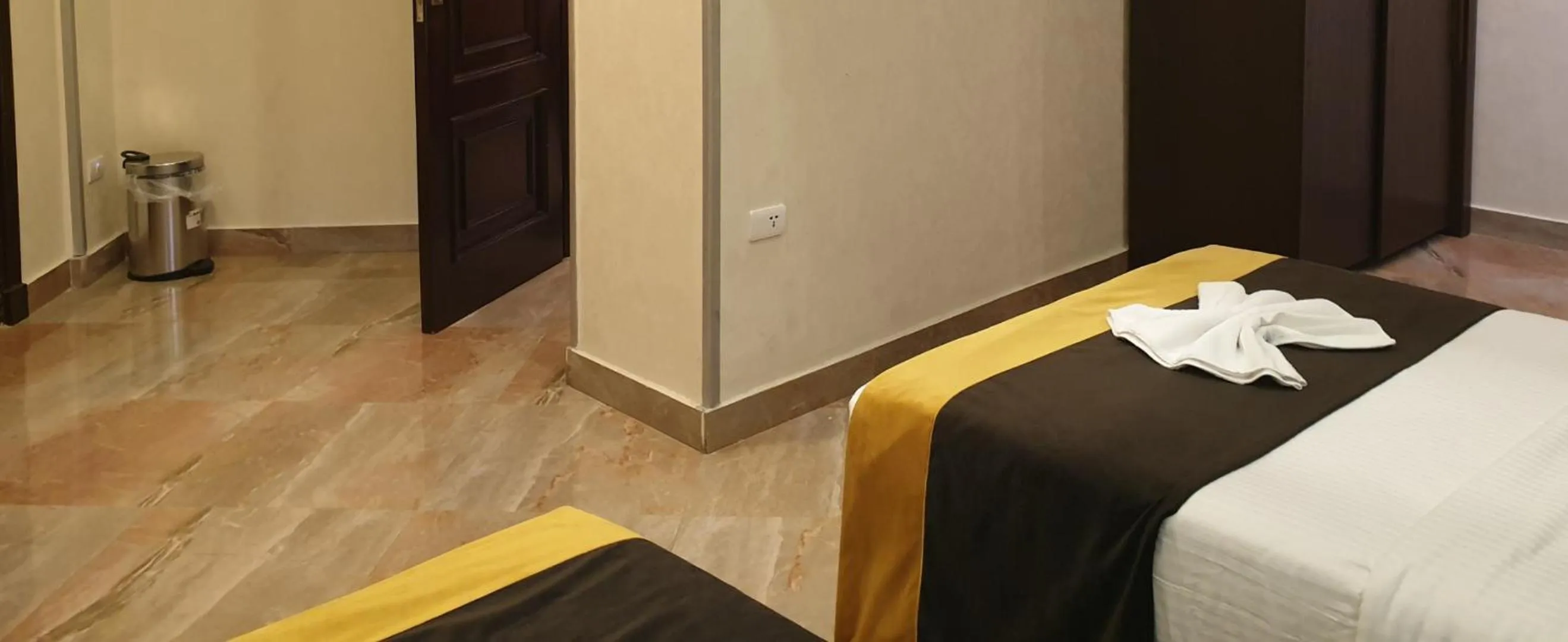 Bed in Nile Guardian Hotel