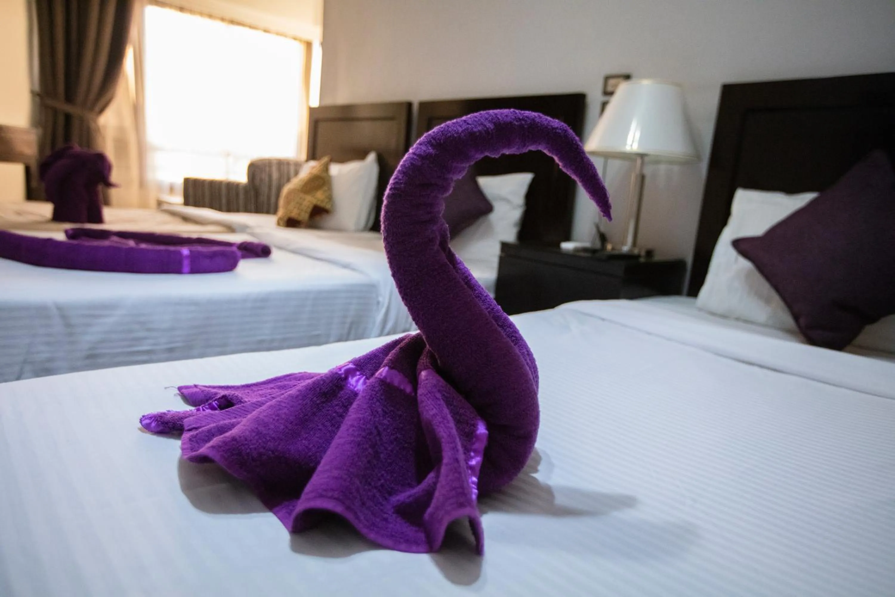 Bed in Nile Guardian Hotel