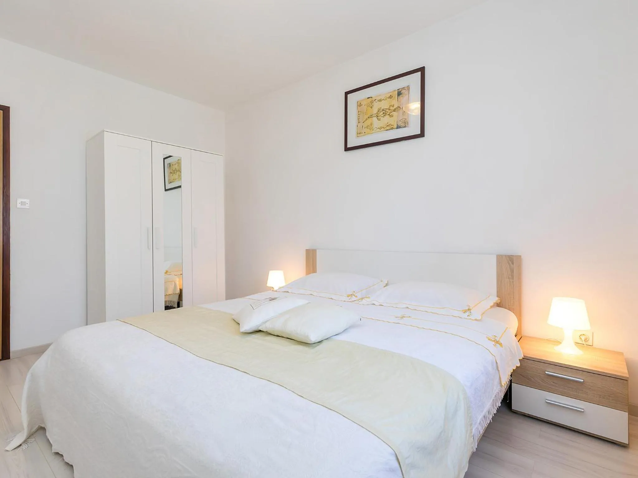 Bedroom, Bed in Apartments Olea