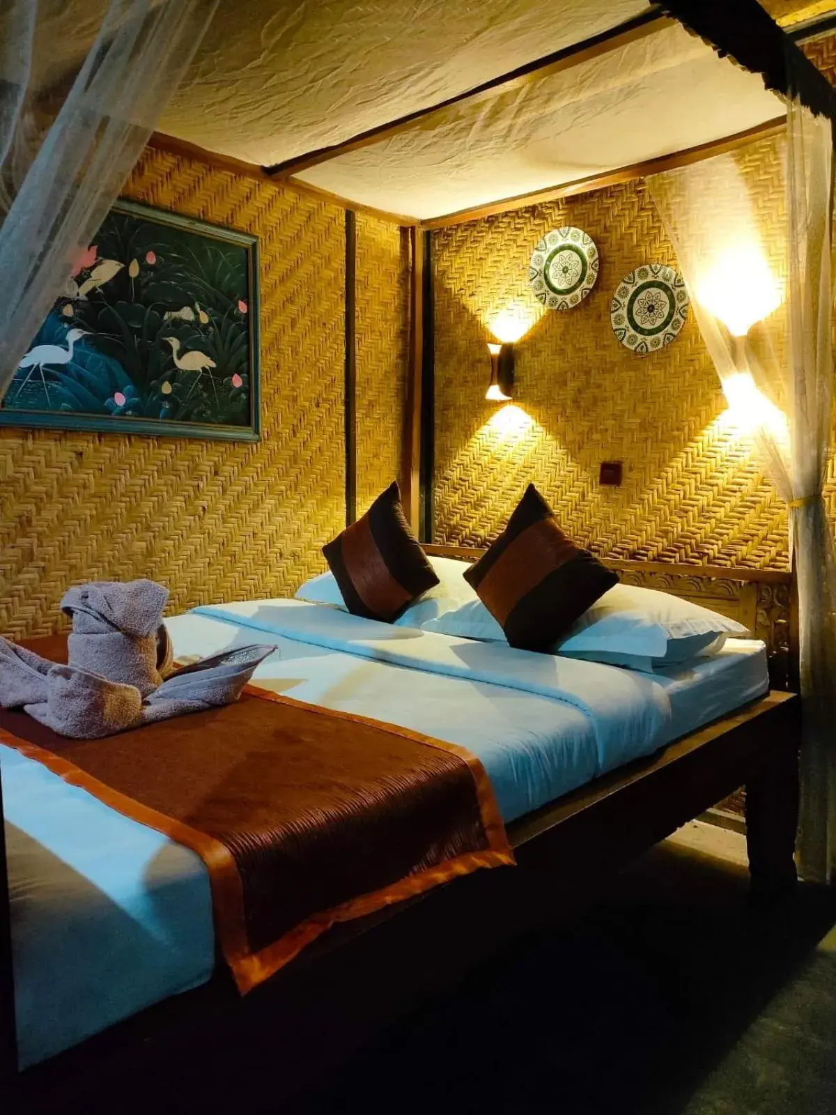 Bed in Yoschi's Hotel Bromo Bed in Yoschi's Hotel Bromo