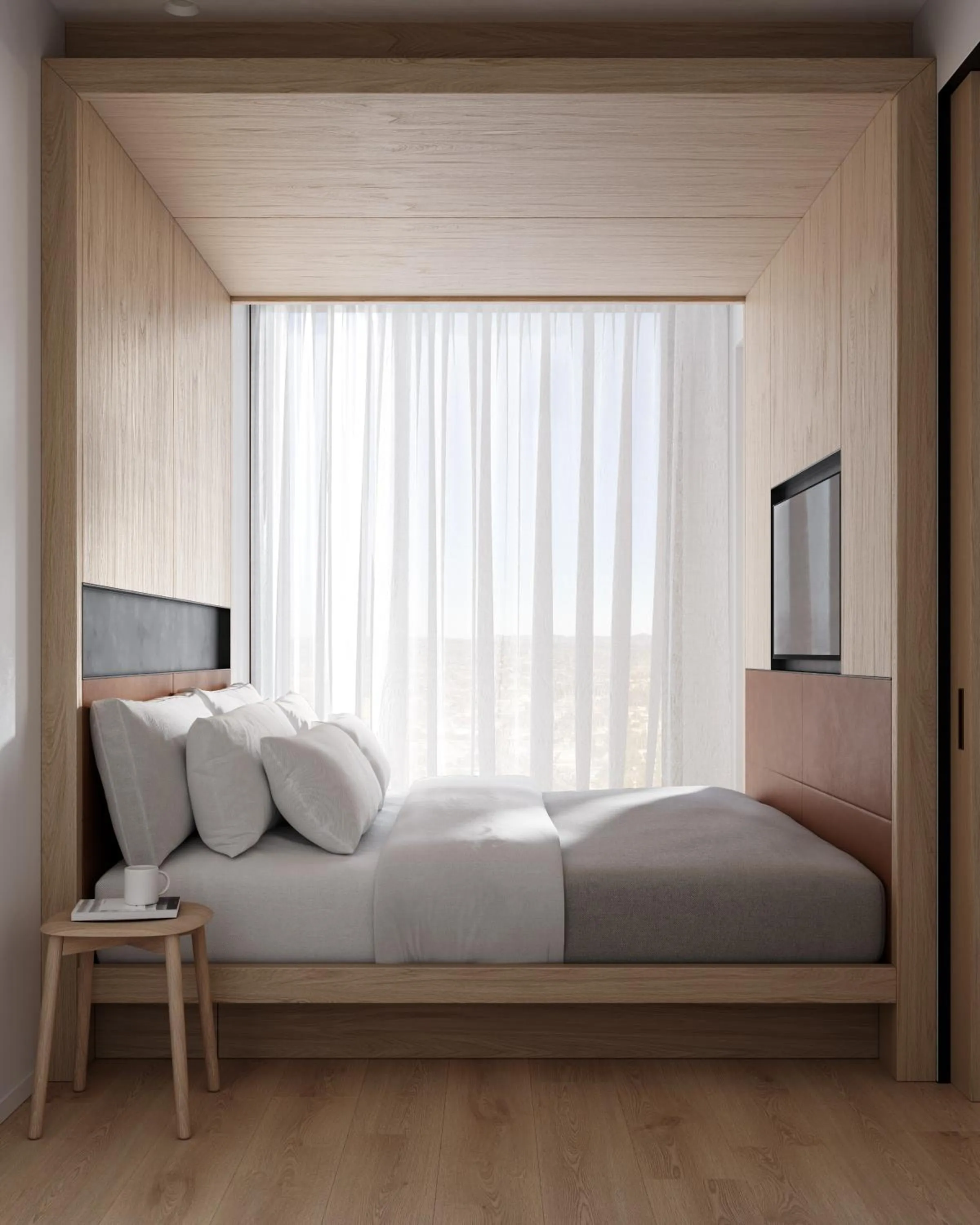 Bed in Little National Hotel Newcastle