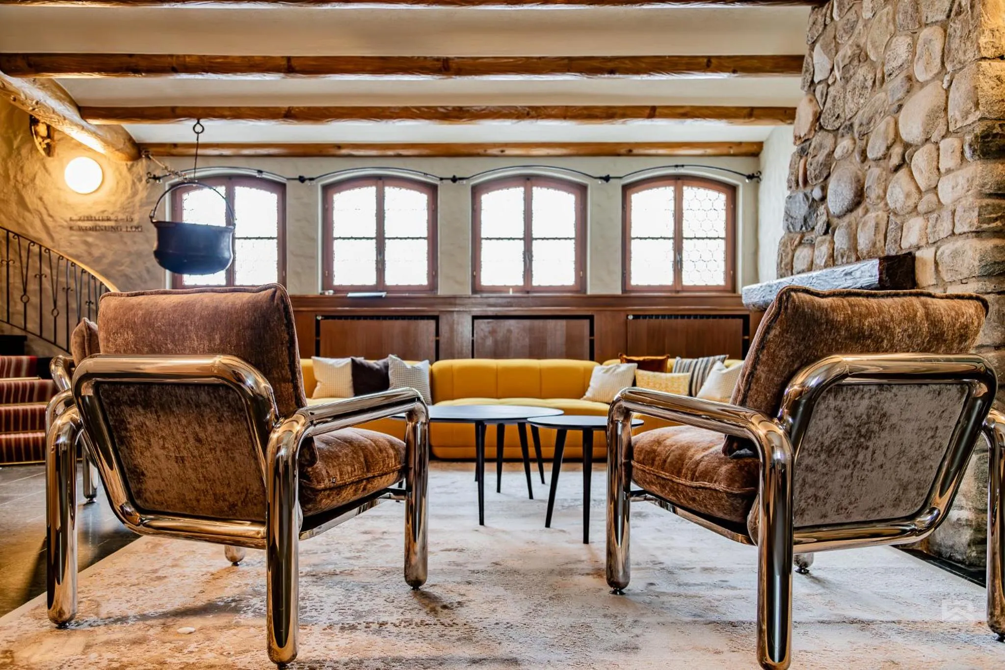 Communal lounge/ TV room in Hotel Bergidyll - Riders Haven