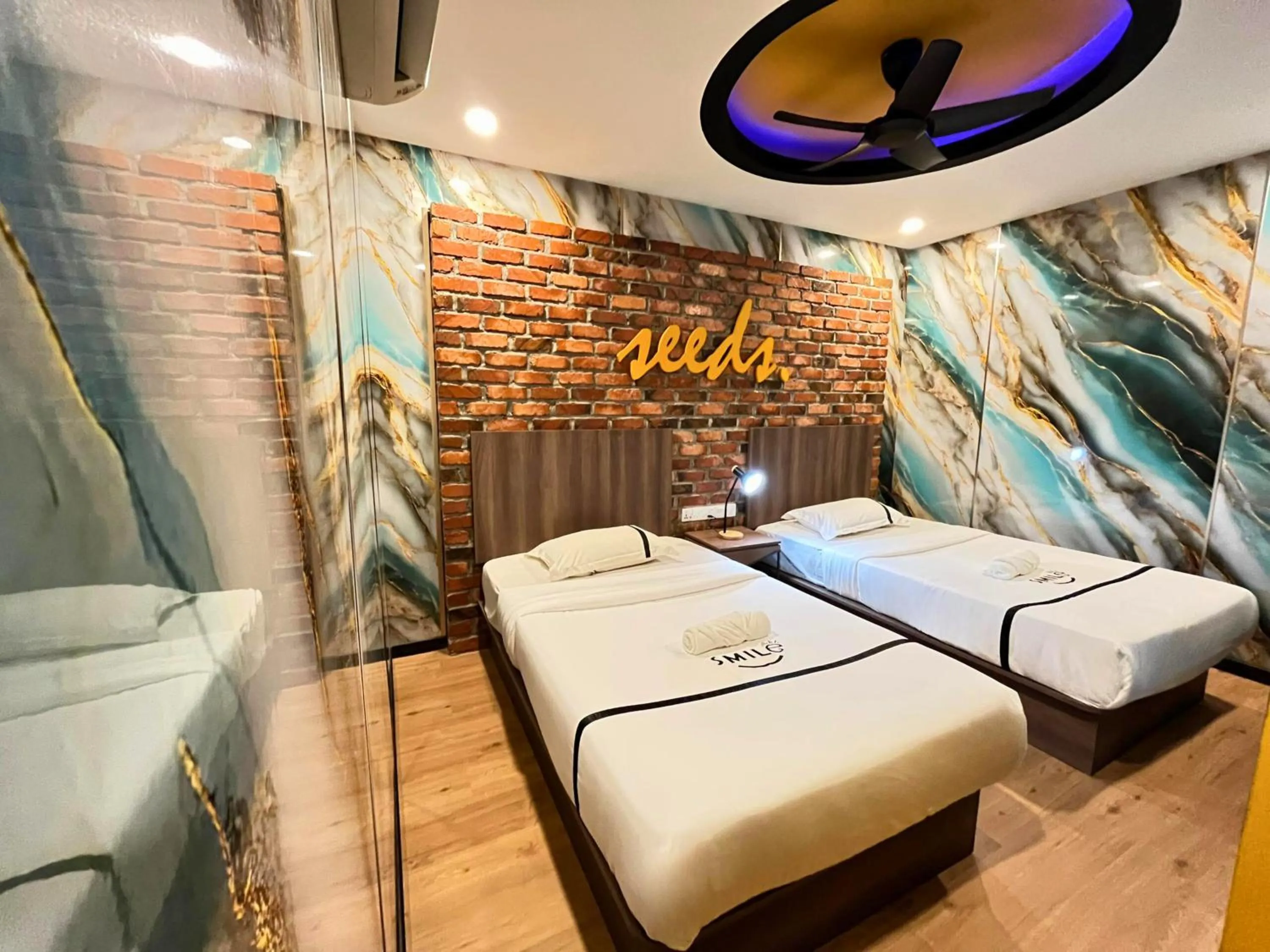 Bed in Seeds Hotel Cheras Maluri