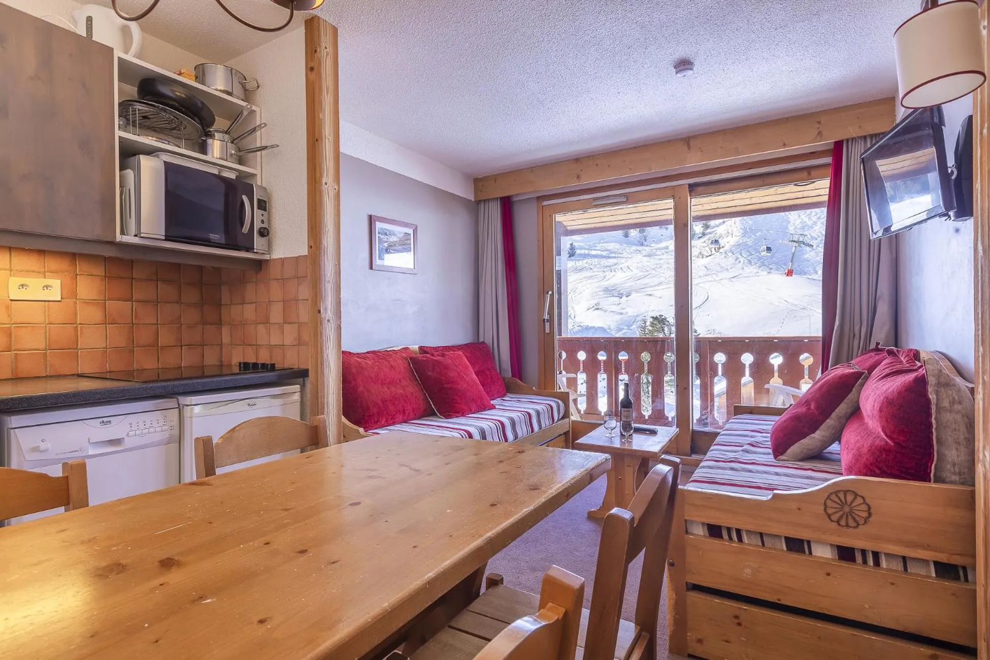 Living room in Résidence Le Pralin
