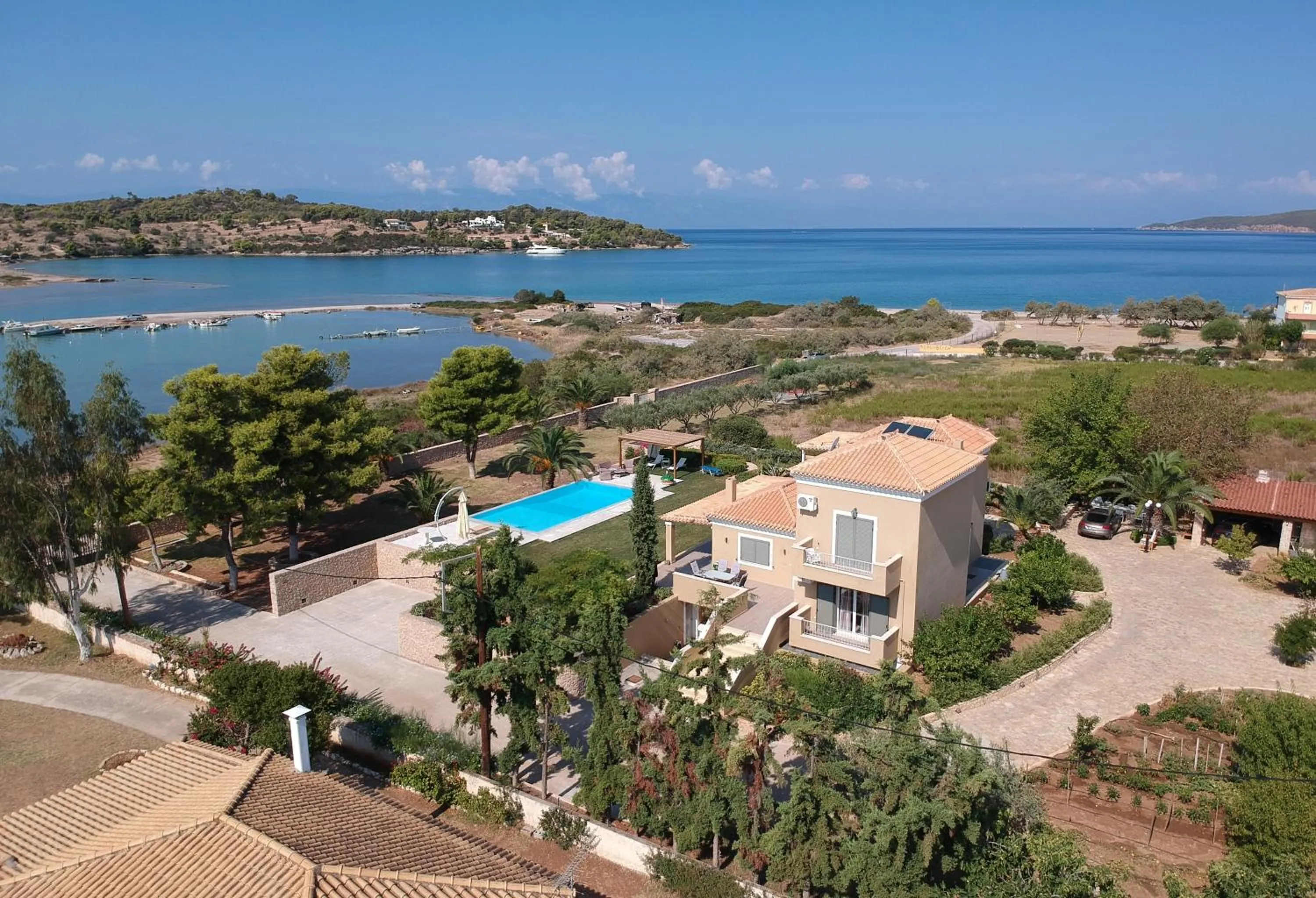 Bird's eye view in Villa Grace