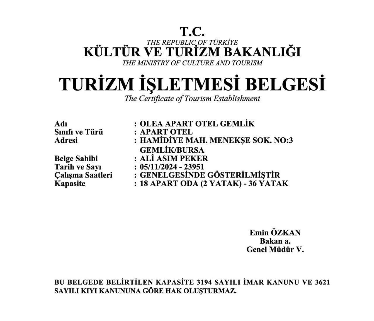 Property building in Olea Suites Otel