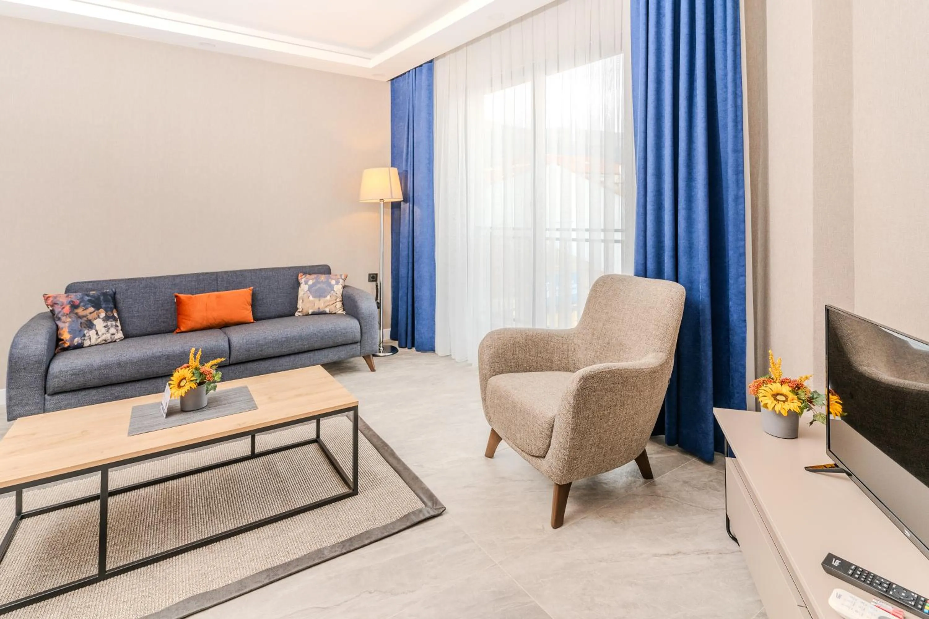 Communal lounge/ TV room in Olea Suites Otel