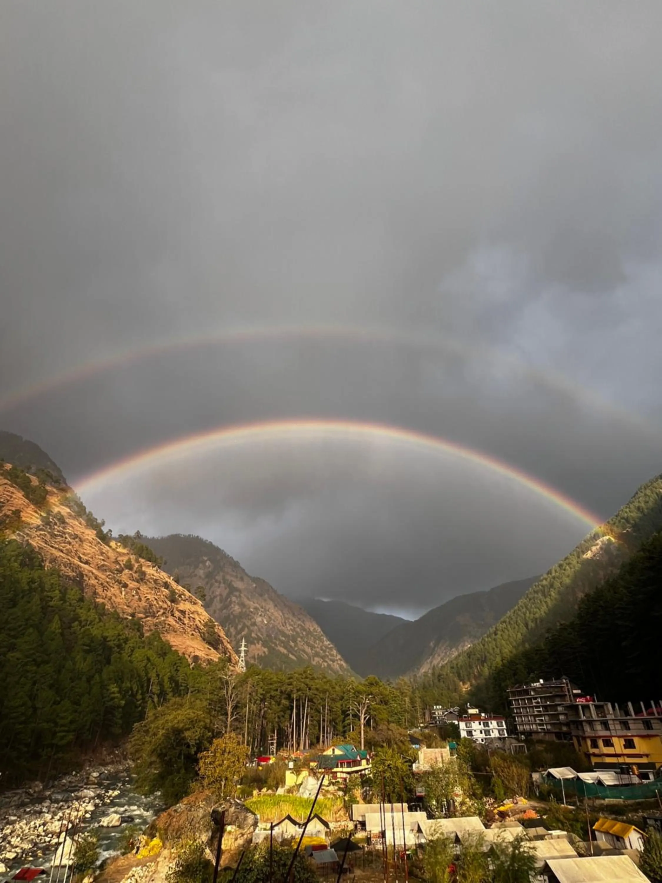 View (from property/room) in Hotel Mid Orchard Kasol l River Side -Pure Veg Hotel