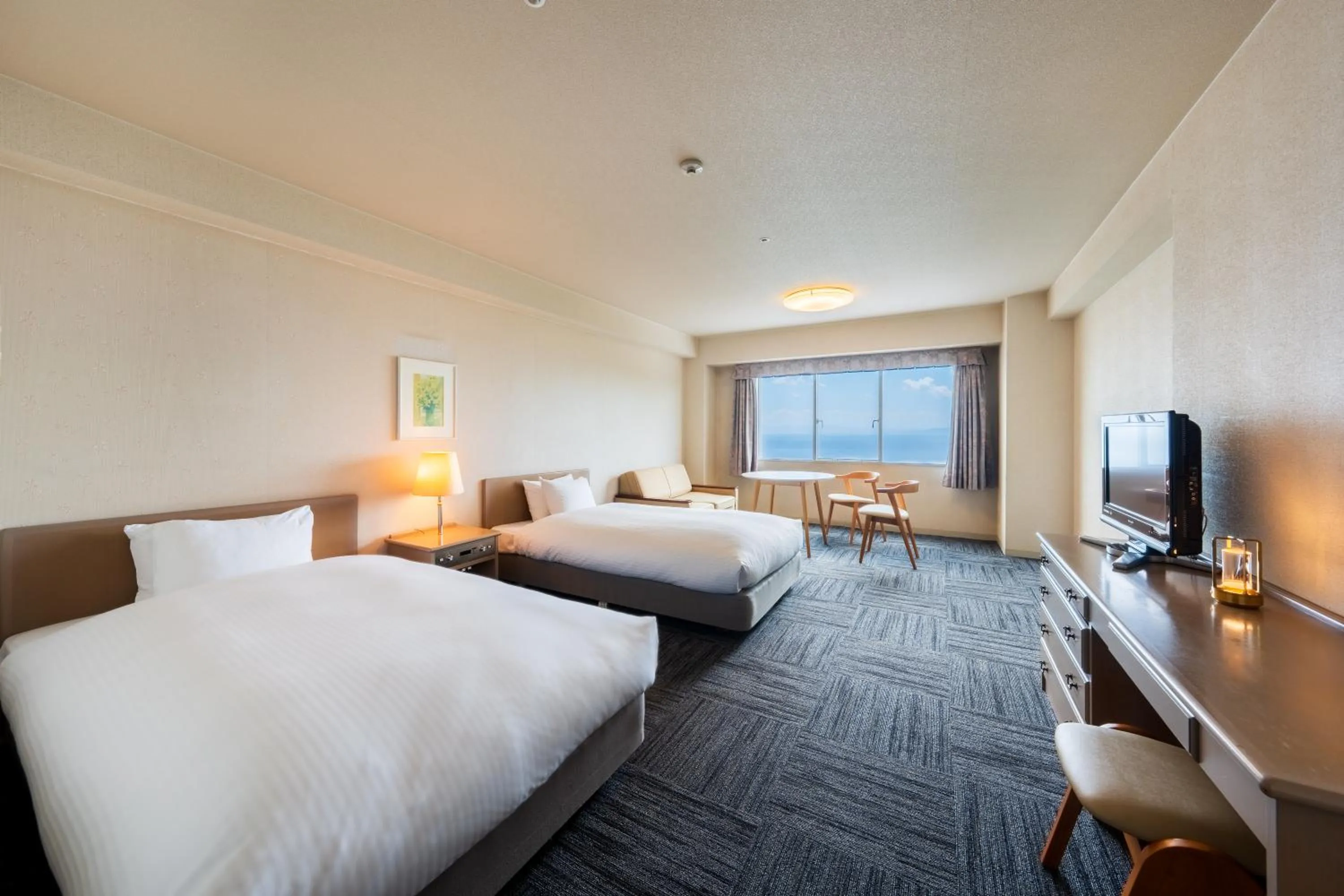 Bed in Grand Mercure Beppu Bay Resort & Spa
