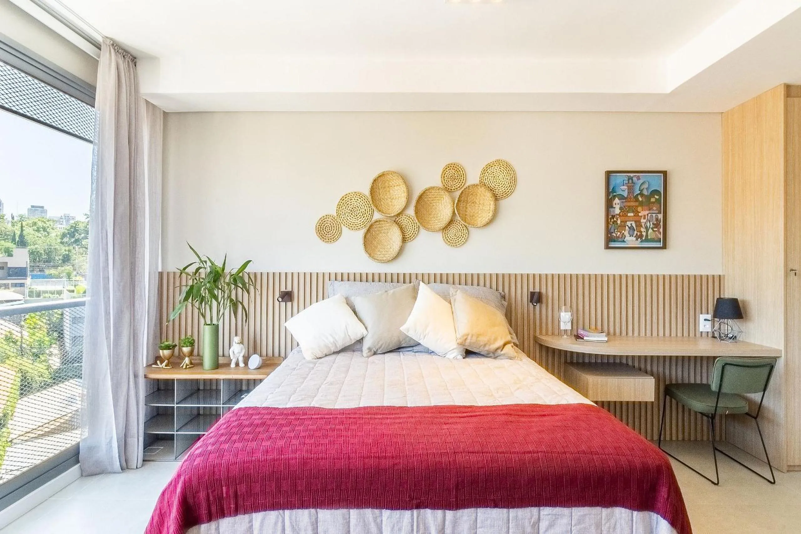 Bedroom, Bed in Pop Grafite