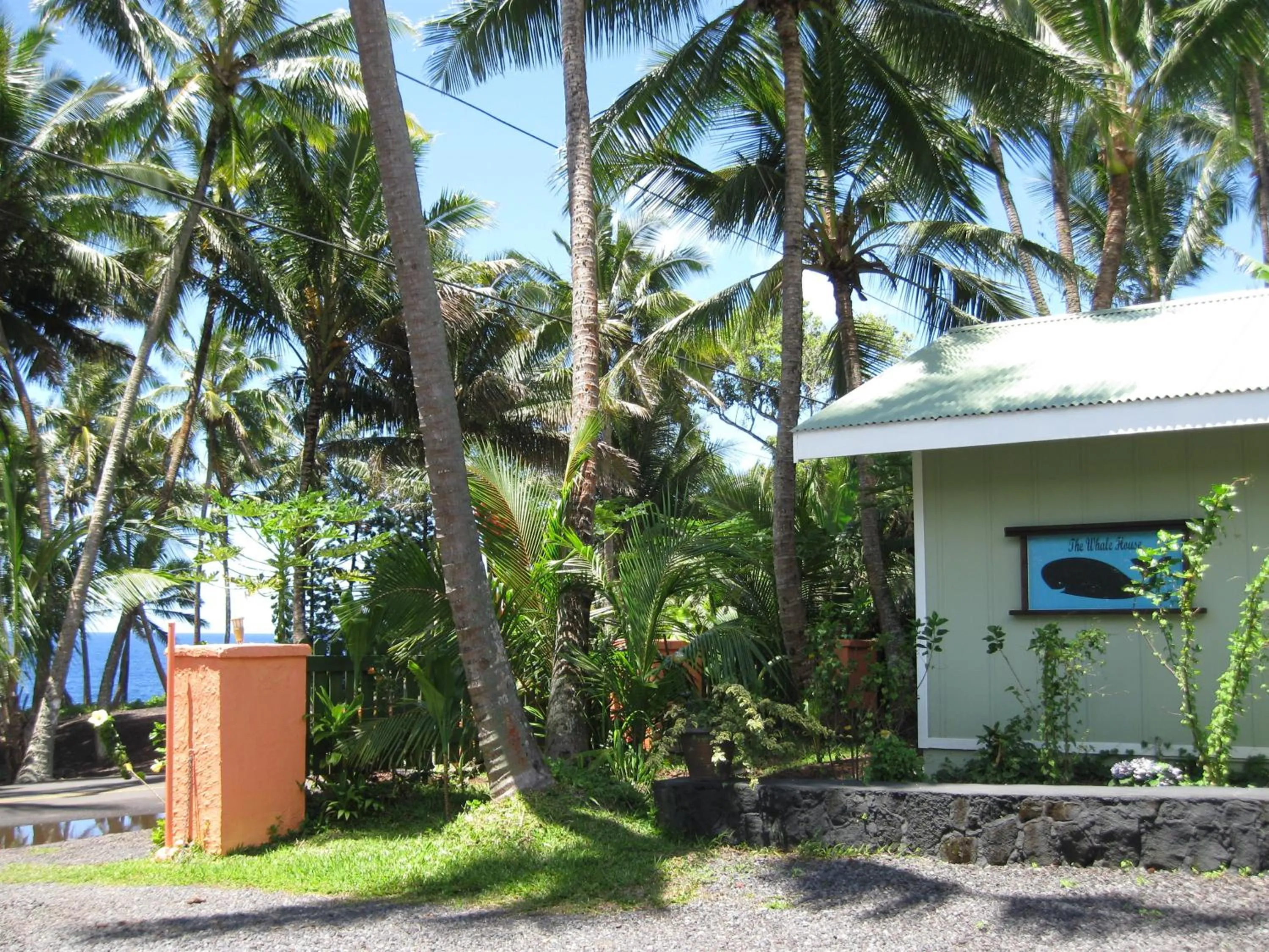 Garden in Whale House at Kehena Beach