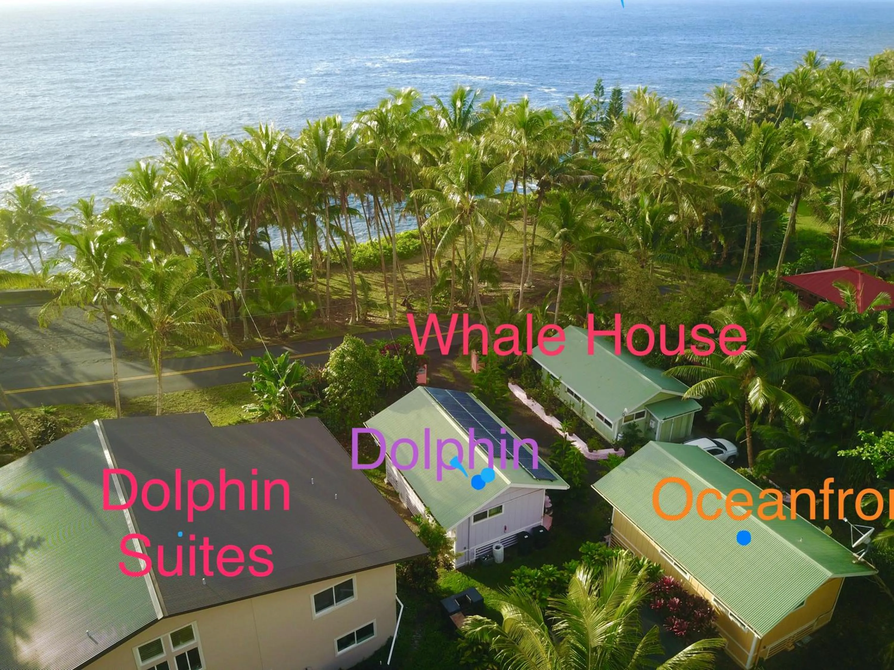 Property building in Whale House at Kehena Beach
