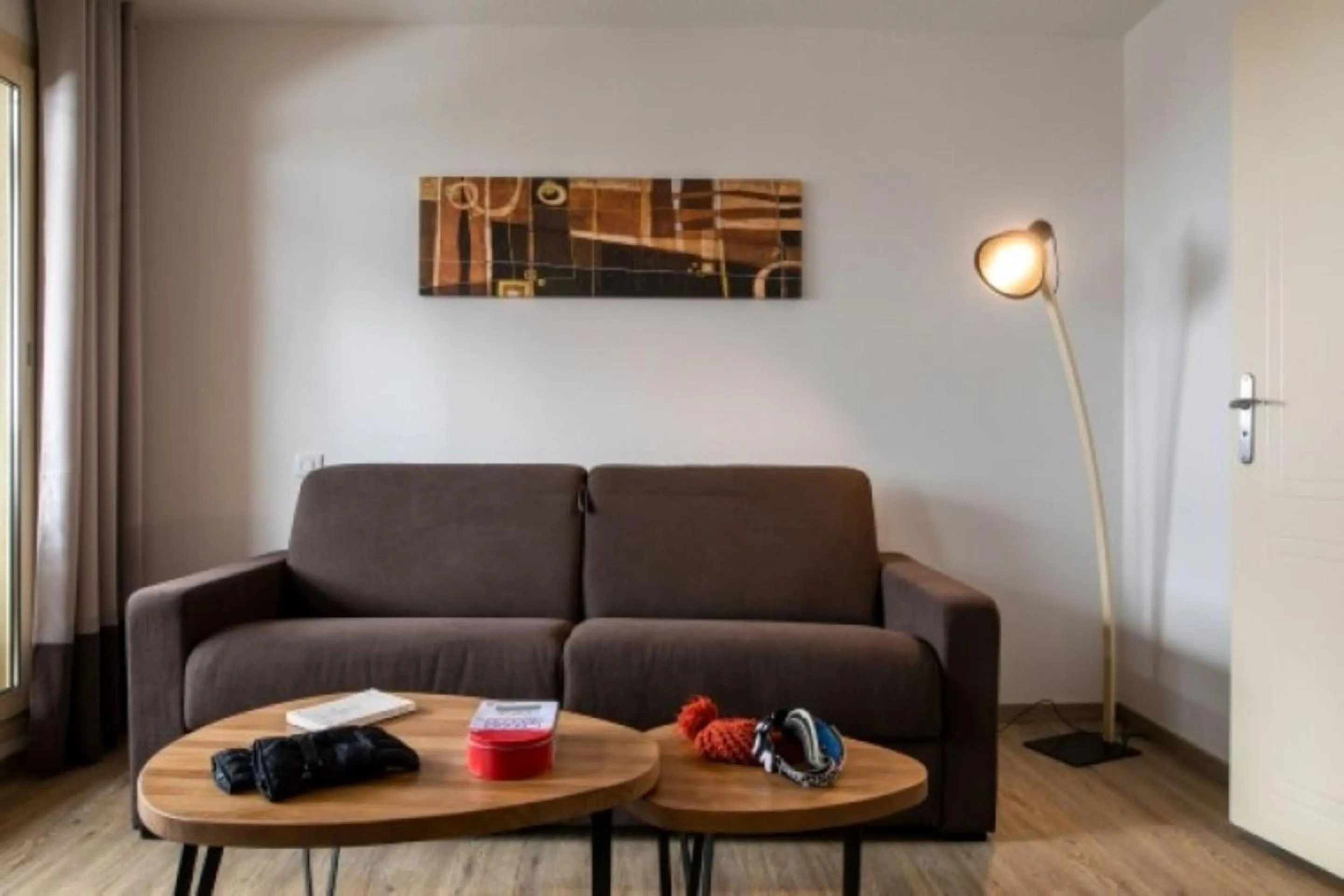 Living room in Résidence Les Terrasses d'Isola 2000