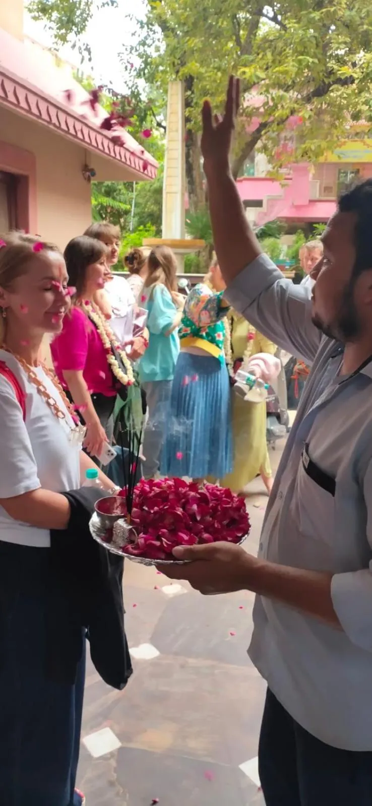group of guests in Ananda Krishna Van