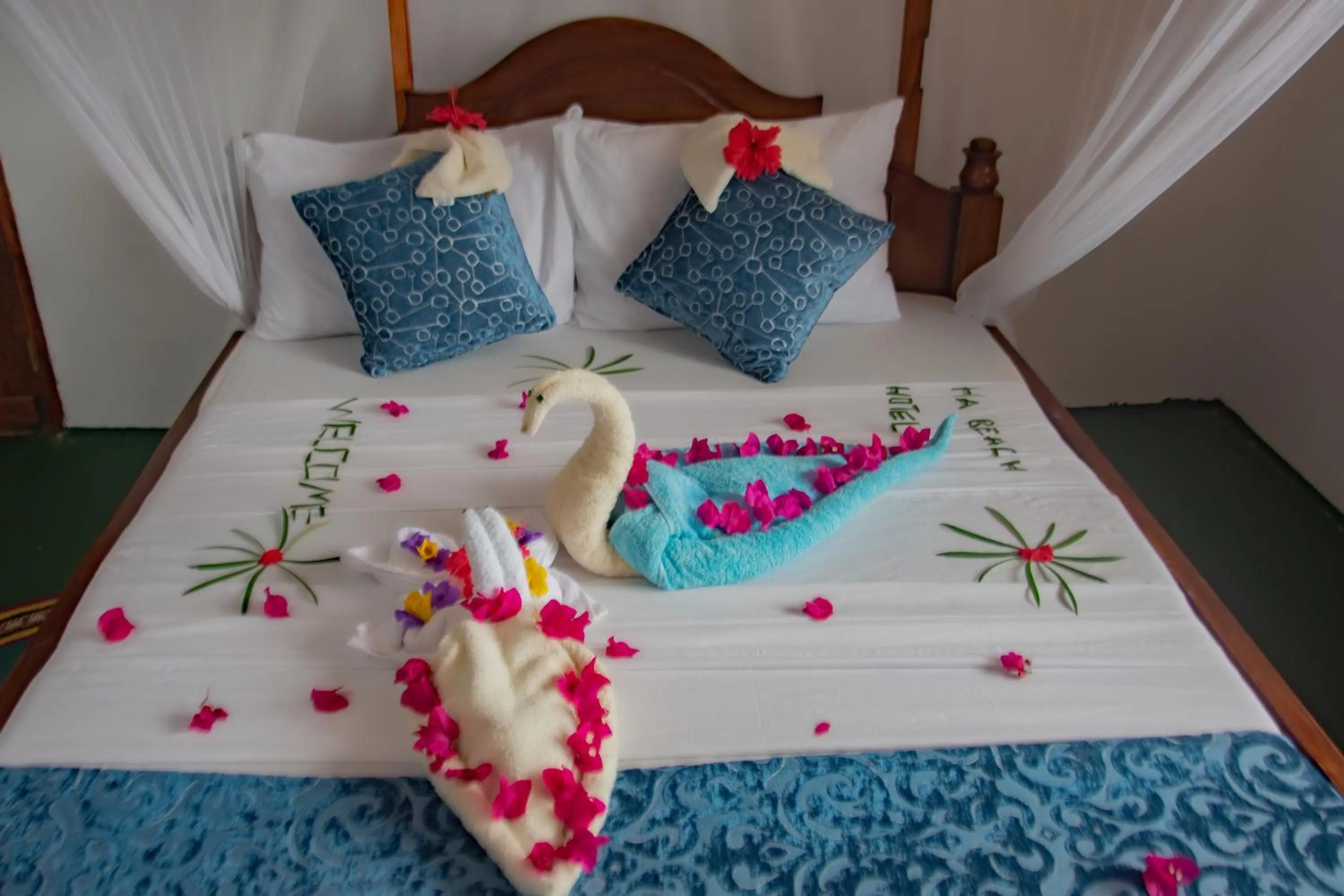 Bedroom in HA Beach Hotel Zanzibar