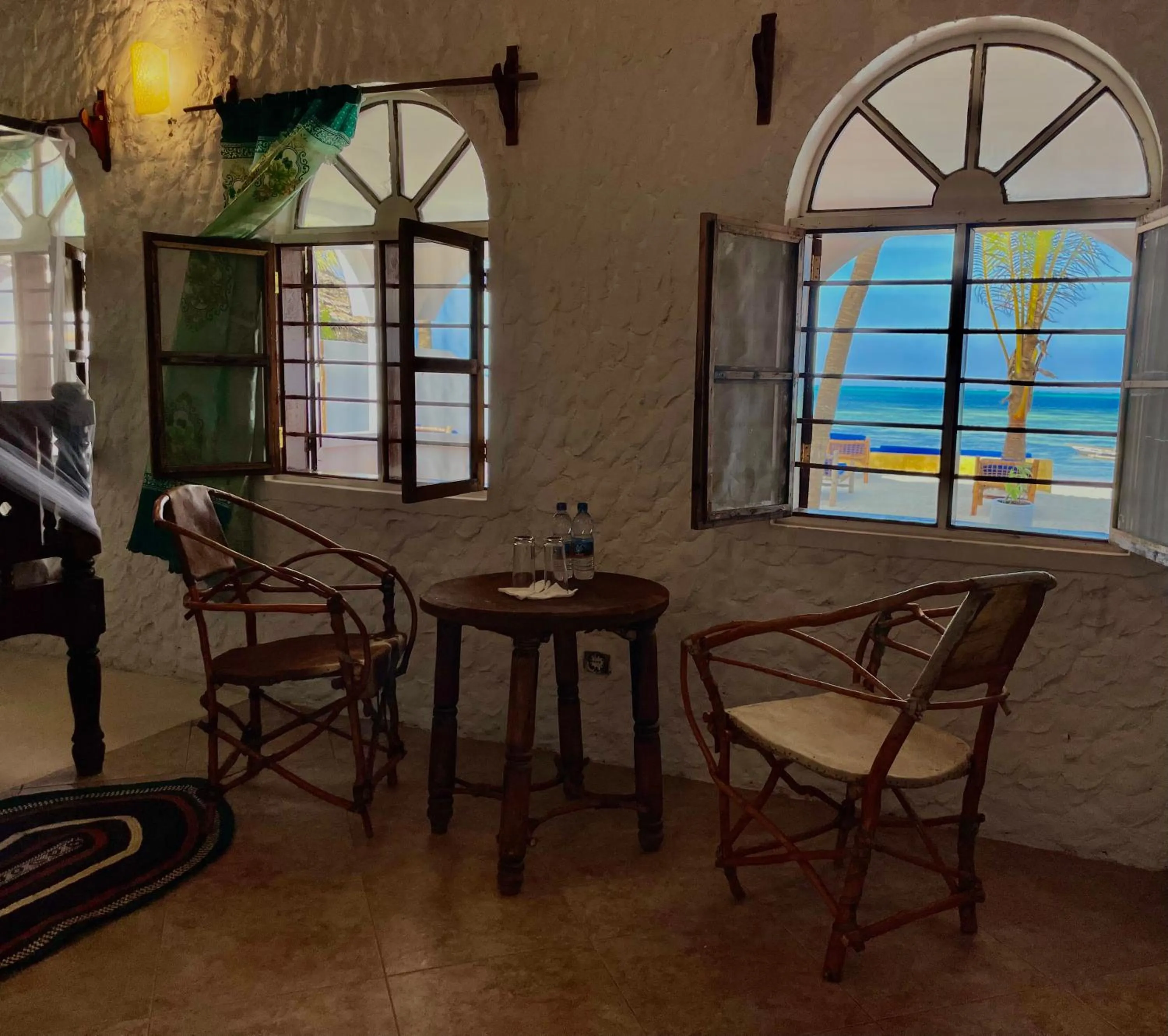 Seating area in HA Beach Hotel Zanzibar