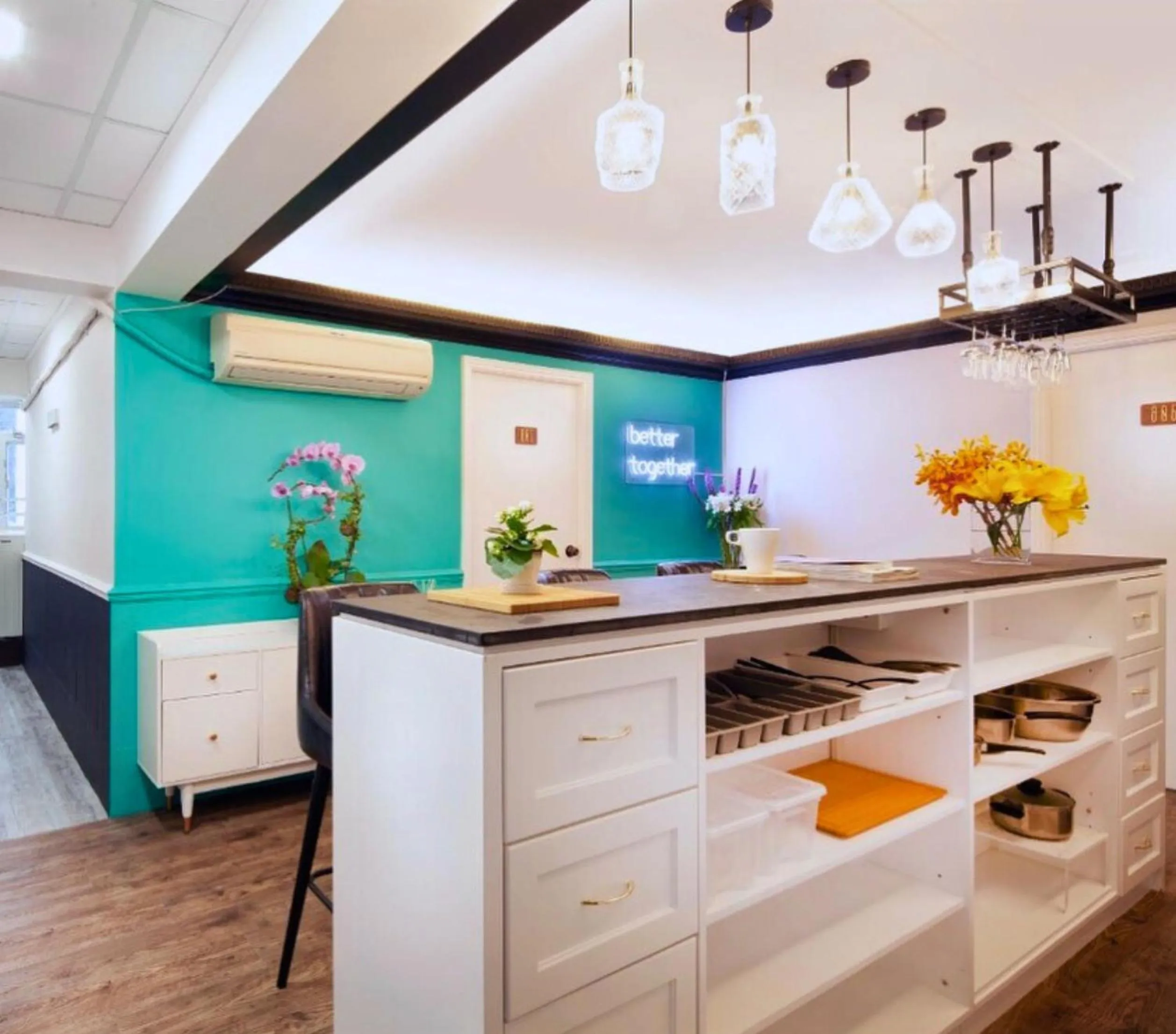 Dining area in Pillows CoLiving