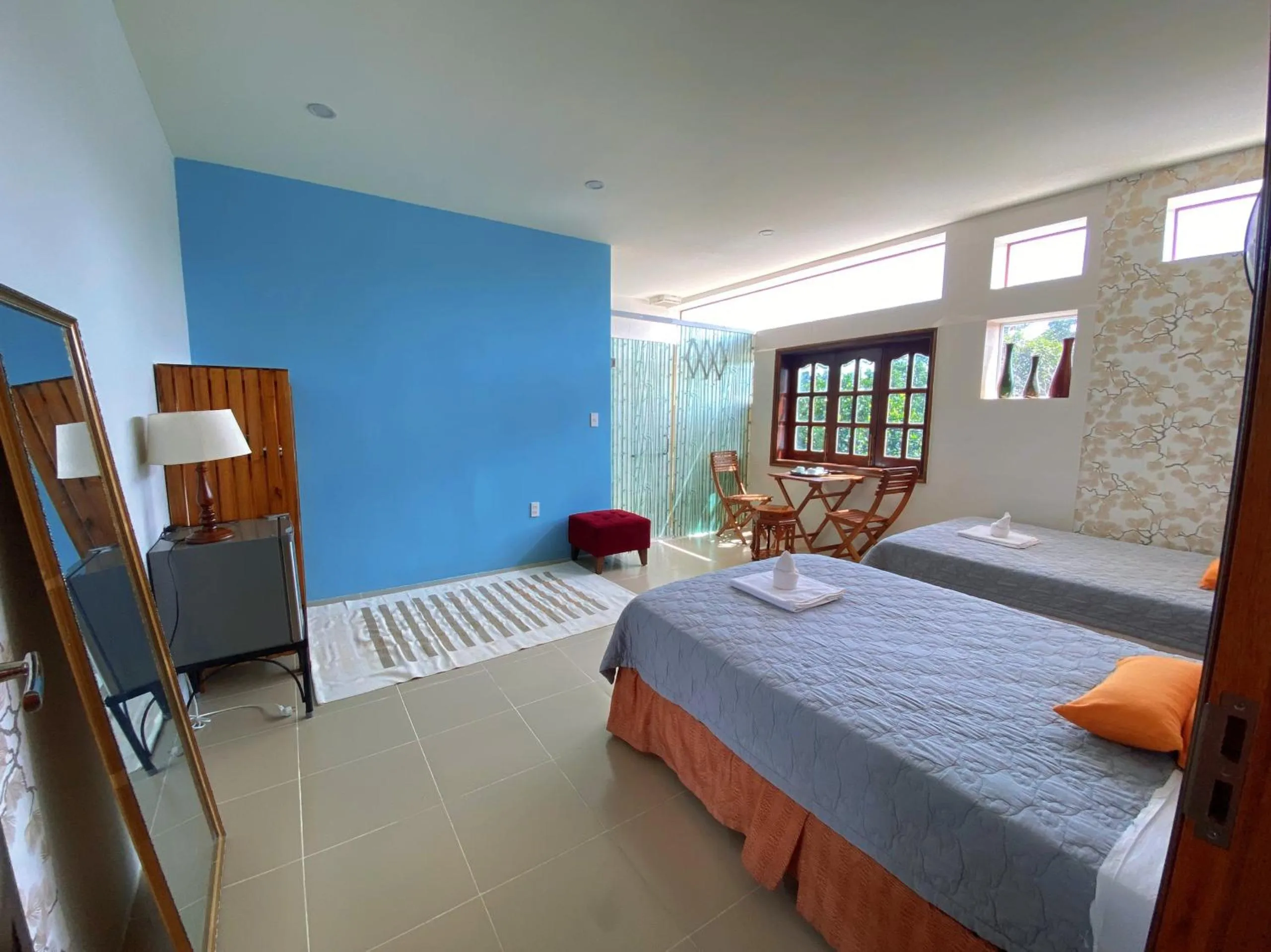 Bed in Cat Tien Jungle Lodge