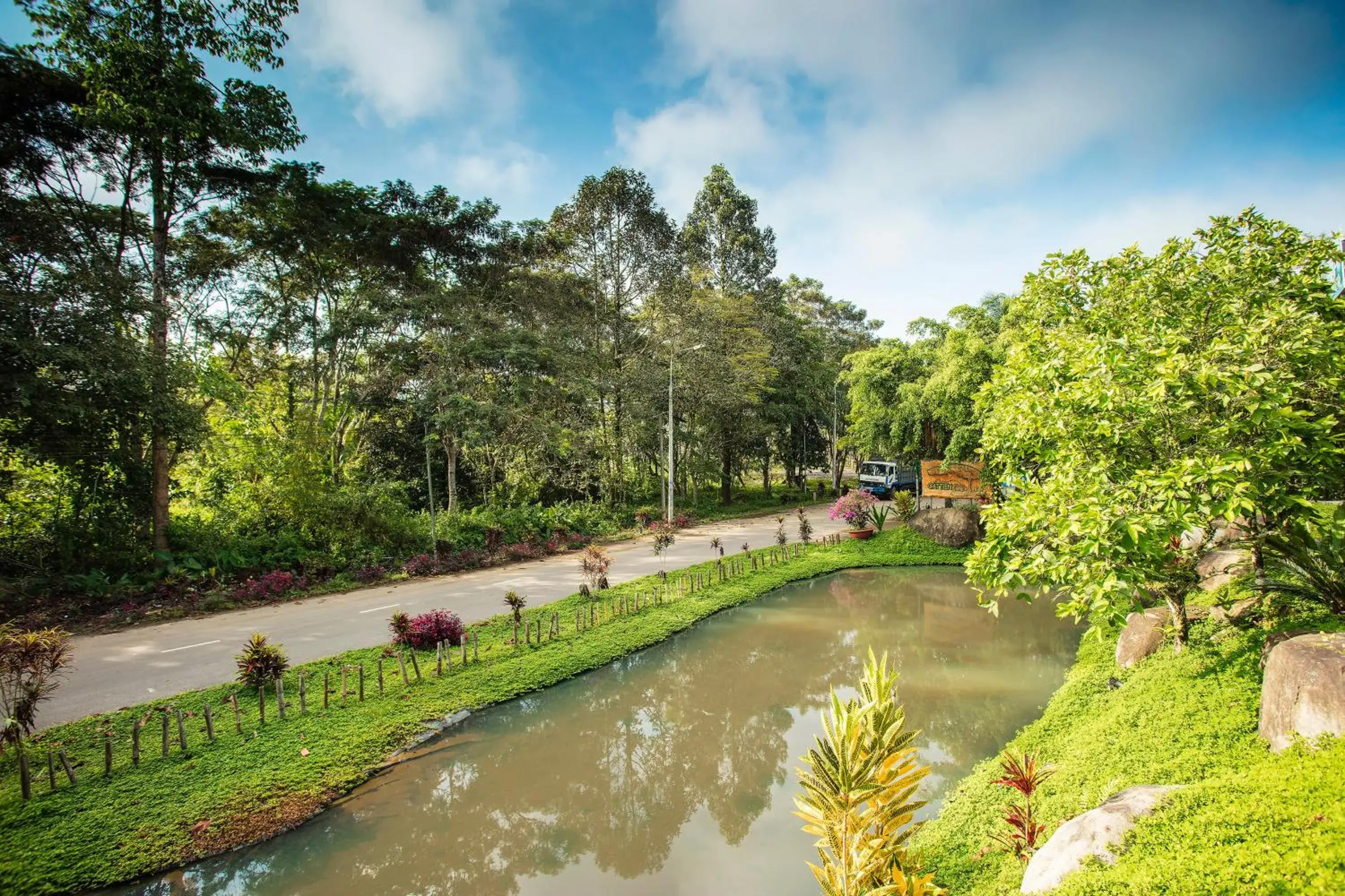 Garden view in Cat Tien Jungle Lodge Garden view in Cat Tien Jungle Lodge