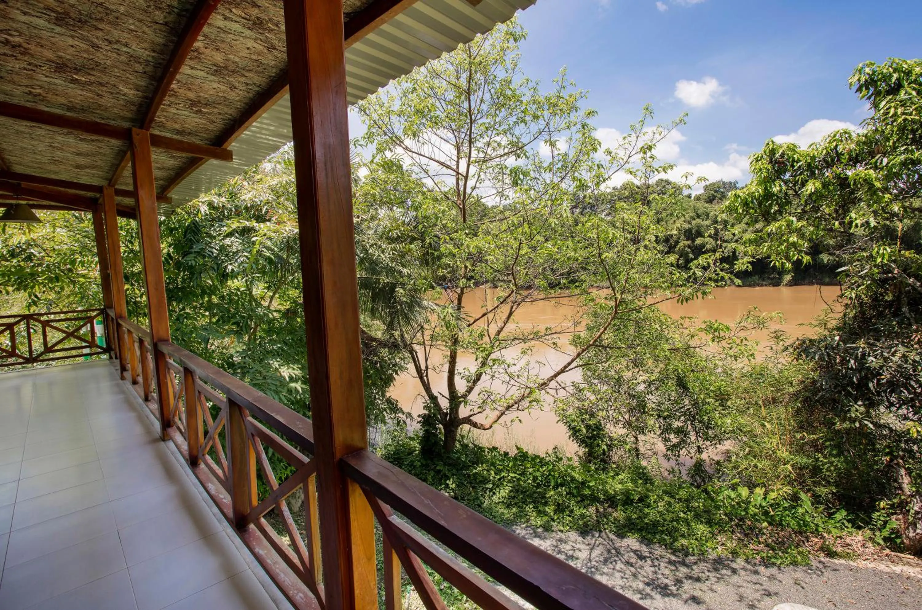 Garden view in Cat Tien Jungle Lodge