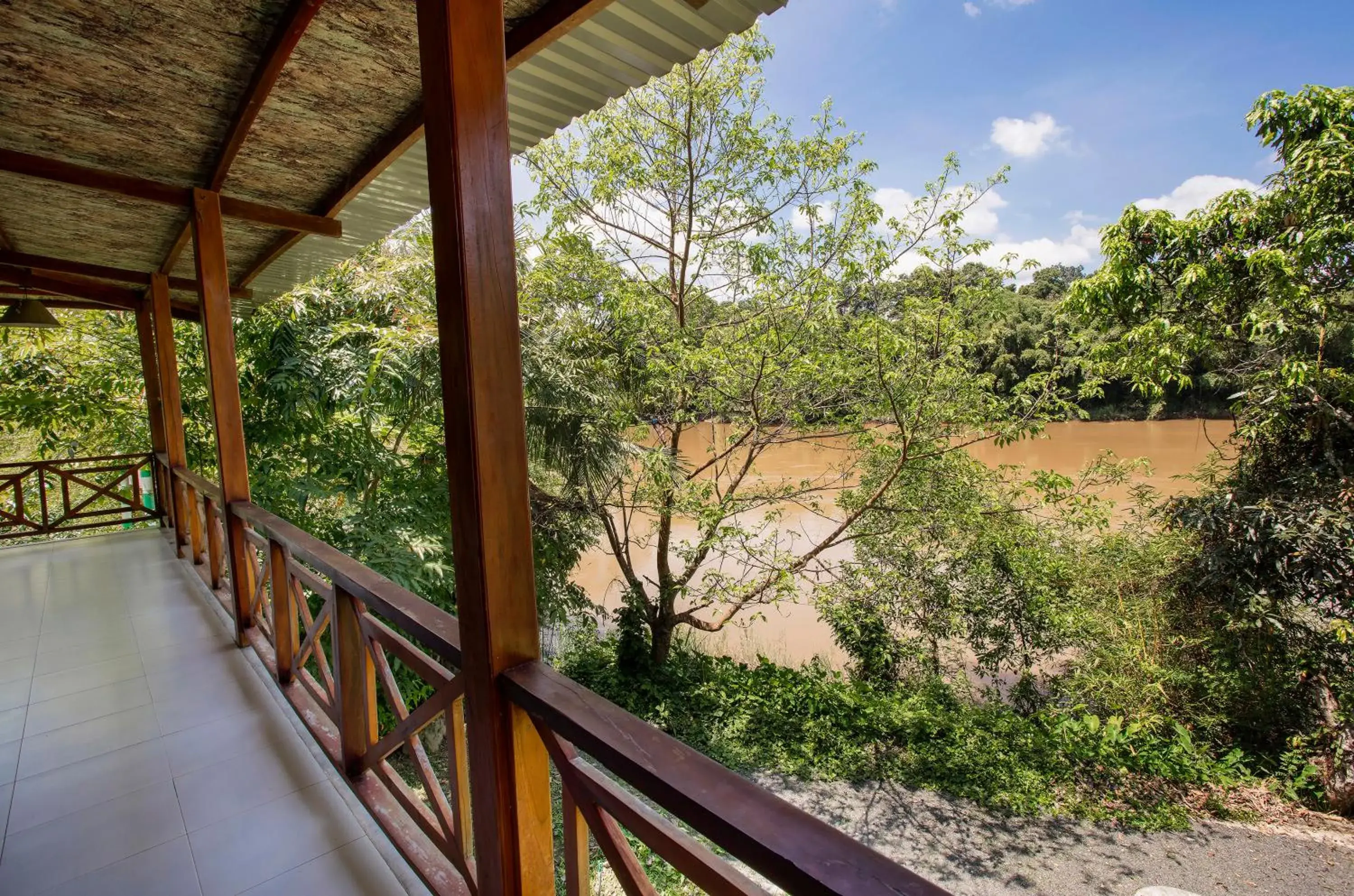 Garden view in Cat Tien Jungle Lodge Garden view in Cat Tien Jungle Lodge